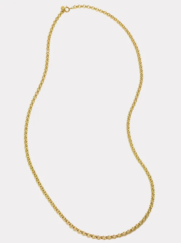 14K Gold Belcher Chain — 3.5 mm | 60 cm made by By Pariah