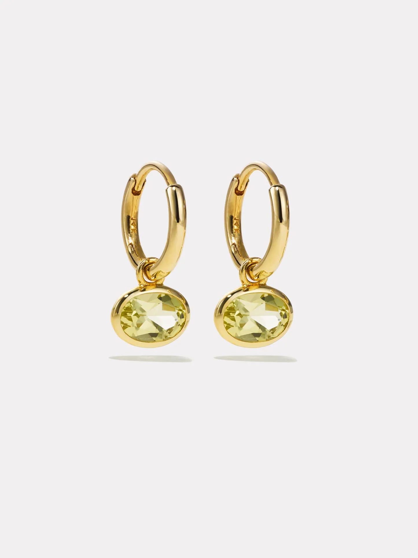 Orbit Hoops - Lemon Quartz sold by By Pariah product image thumbnail 2