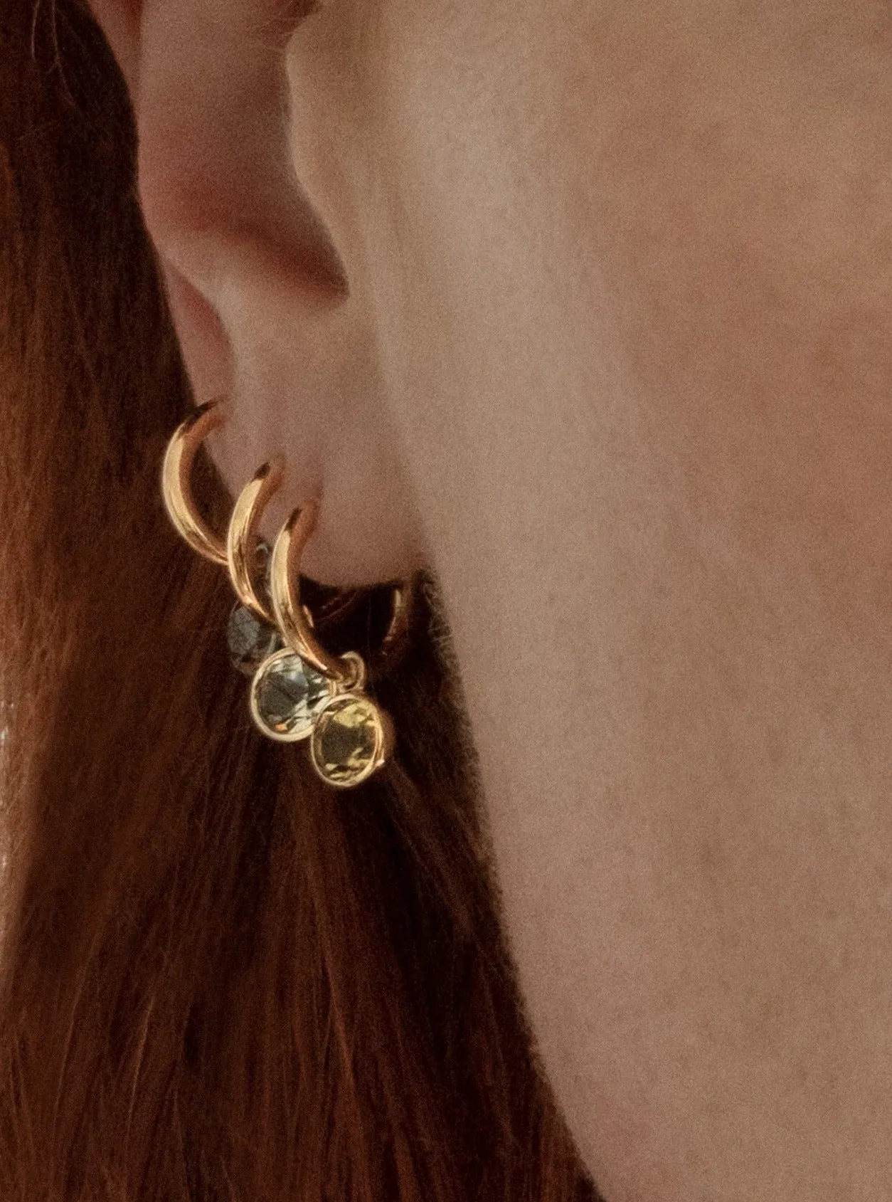 Orbit Hoops - Citrine sold by By Pariah product image thumbnail 4