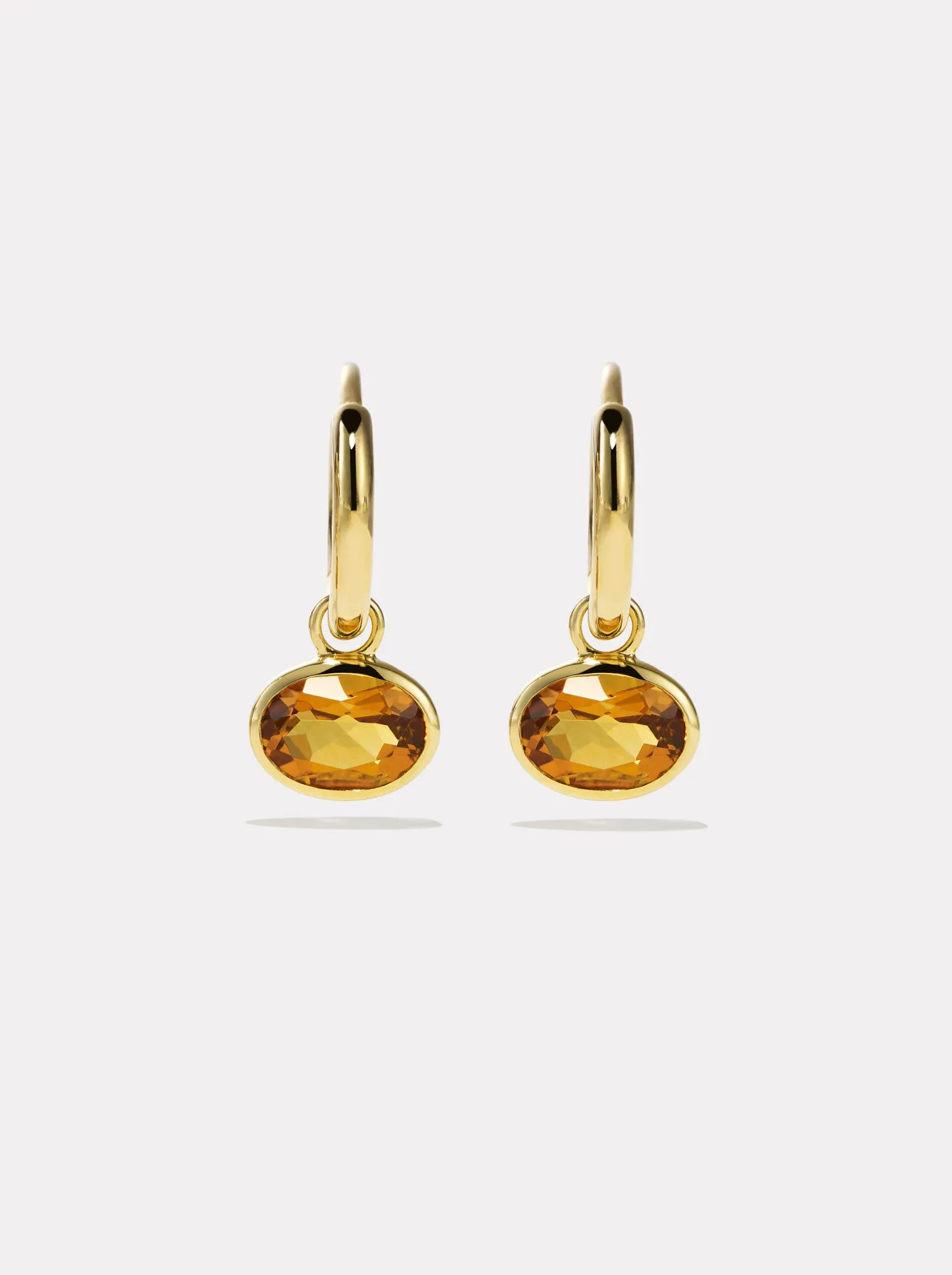 Orbit Hoops - Citrine sold by By Pariah