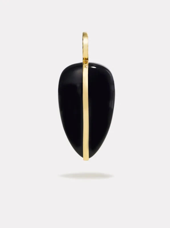 Large Pebble Pendant | Black Onyx made by By Pariah
