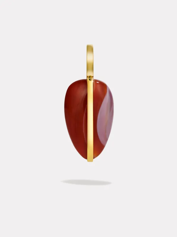 Small Pebble Pendant | Red Carnelian made by By Pariah