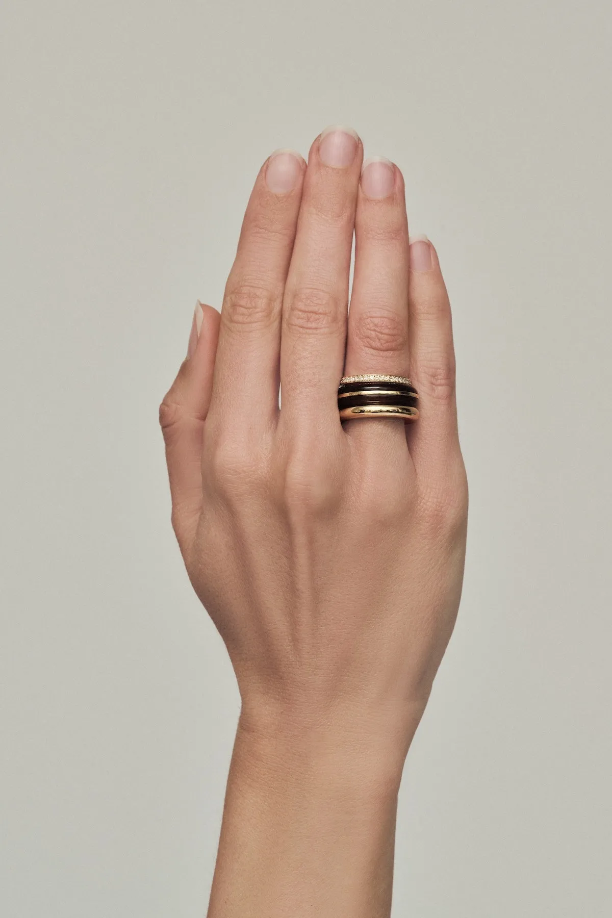 Stack_Classic Ring Stack | Smokey Quartz - 57 sold by By Pariah product image thumbnail 2