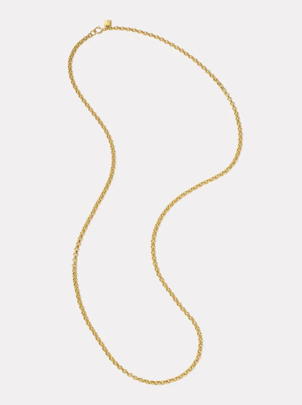 Narrow Gold Belcher Chain - Heavy | 45 cm made by By Pariah