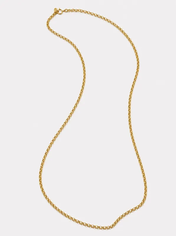 Statement Gold Belcher Chain - Long | 75/80 cm made by By Pariah