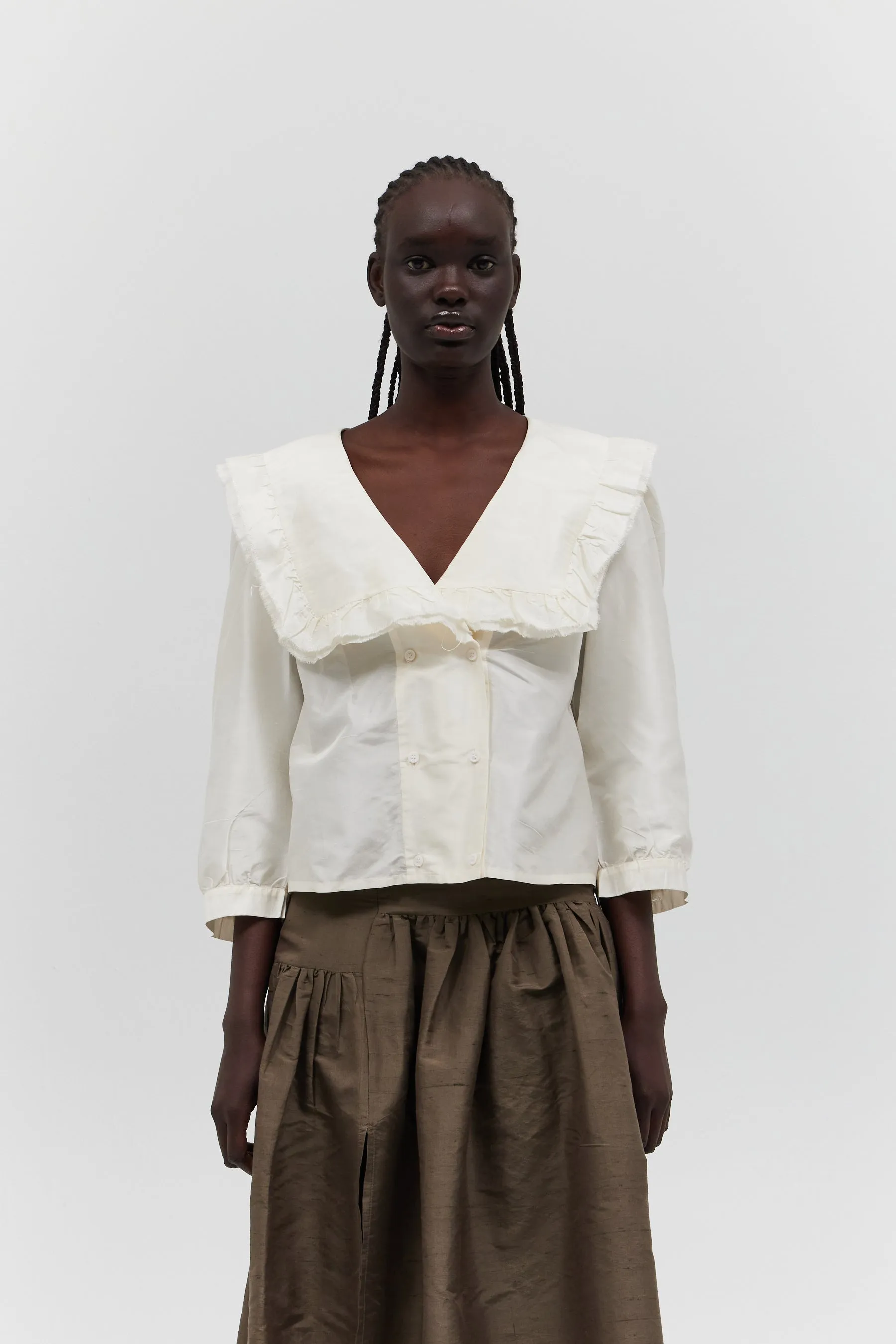 VIENNA BLOUSE — WHITE sold by CHELSEA MAK product image thumbnail 2