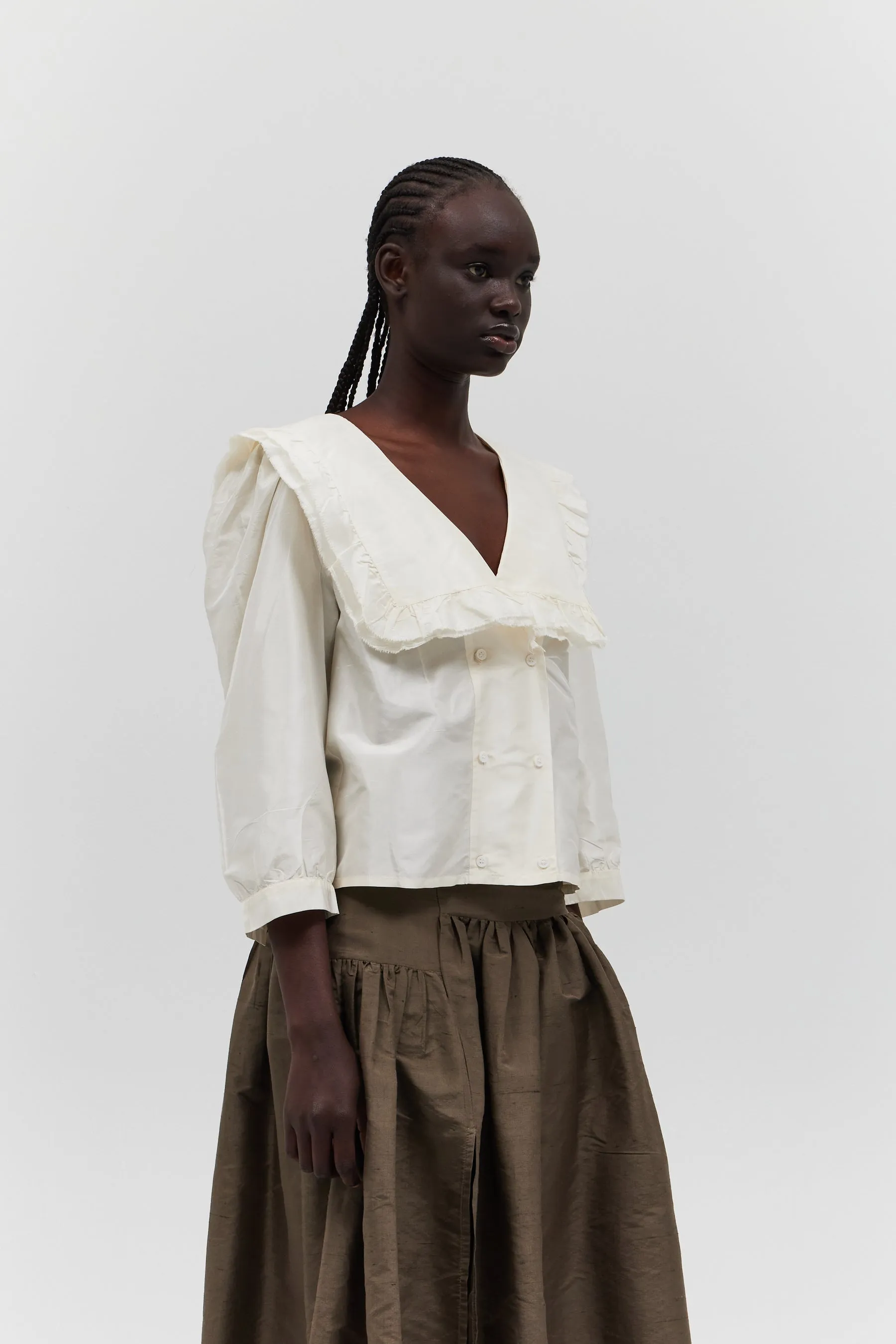 VIENNA BLOUSE — WHITE sold by CHELSEA MAK product image thumbnail 3