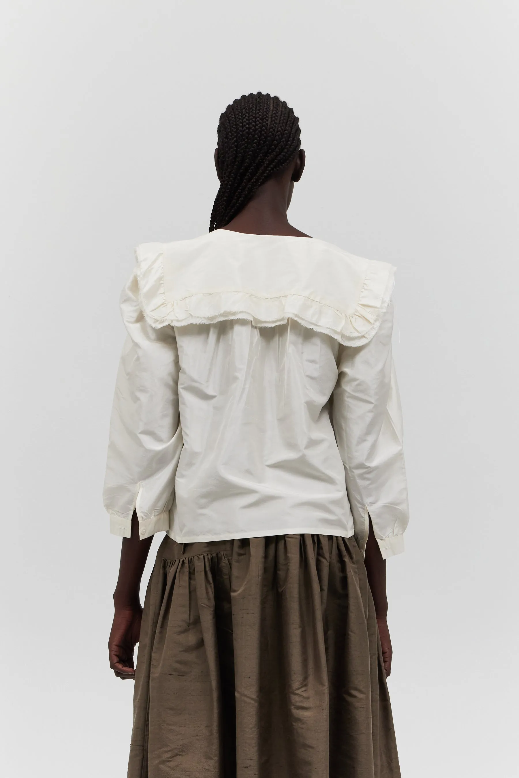 VIENNA BLOUSE — WHITE sold by CHELSEA MAK product image thumbnail 4