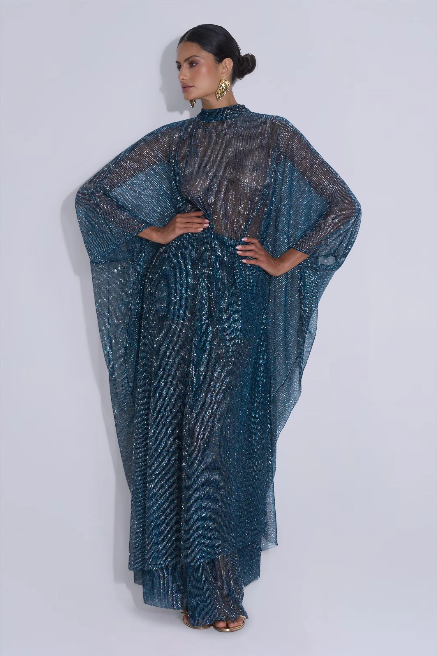 Lounge Pant - Teal Moonlight sold by L'IDÉE product image thumbnail 4