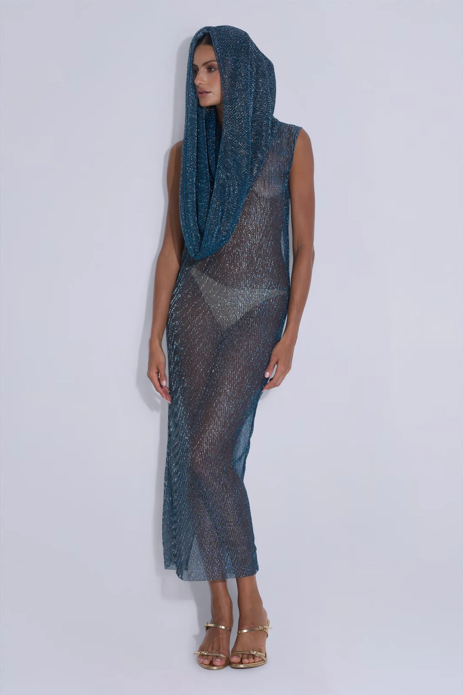 Jones Dress - Teal Moonlight sold by L'IDÉE product image thumbnail 5