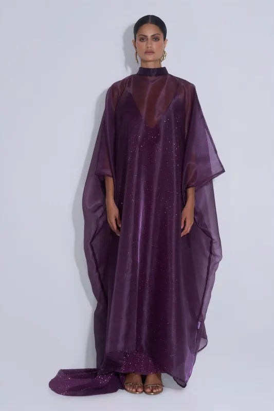 Ross Kaftan - Plum Organza made by L'IDÉE