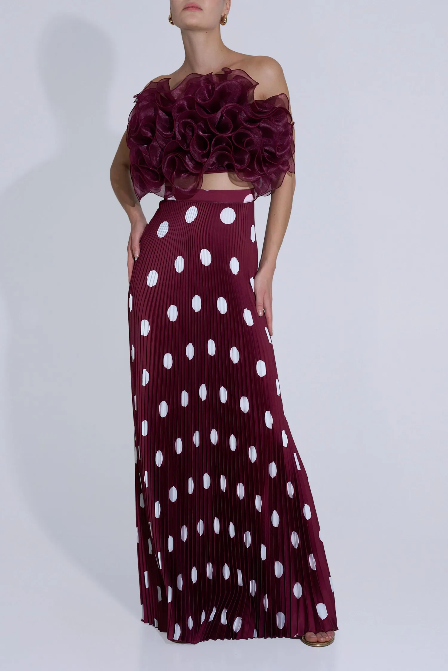 Cou Cou Top - Wine Organza sold by L'IDÉE