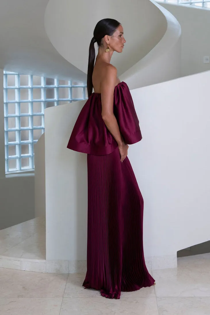 Gala Skirt - Wine sold by L'IDÉE product image thumbnail 2