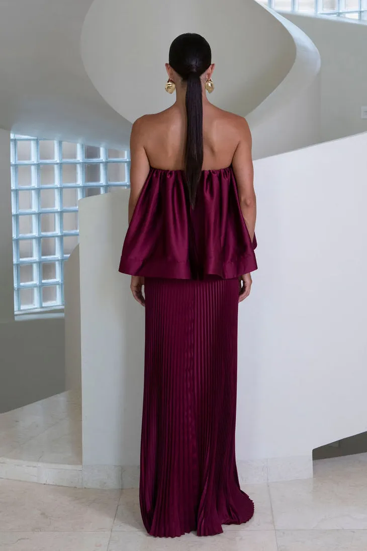 Gala Skirt - Wine sold by L'IDÉE product image thumbnail 4