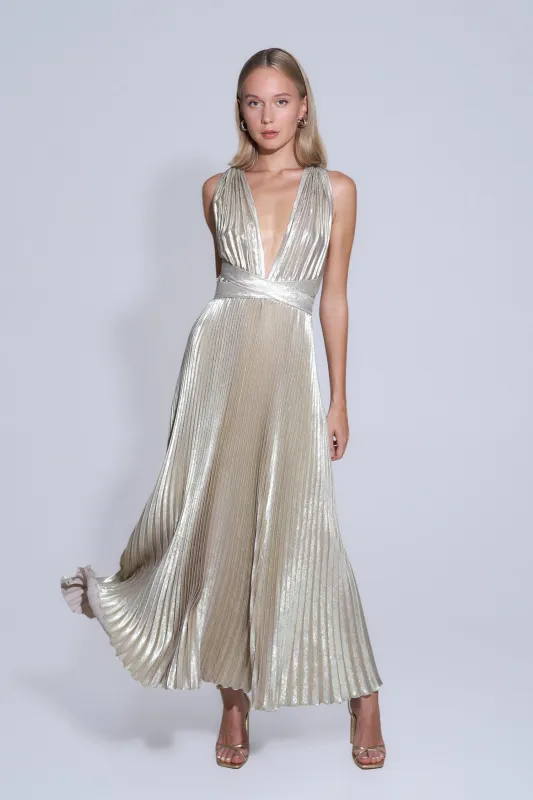 Moderniste Gown - Gold Shimmer made by L'IDÉE
