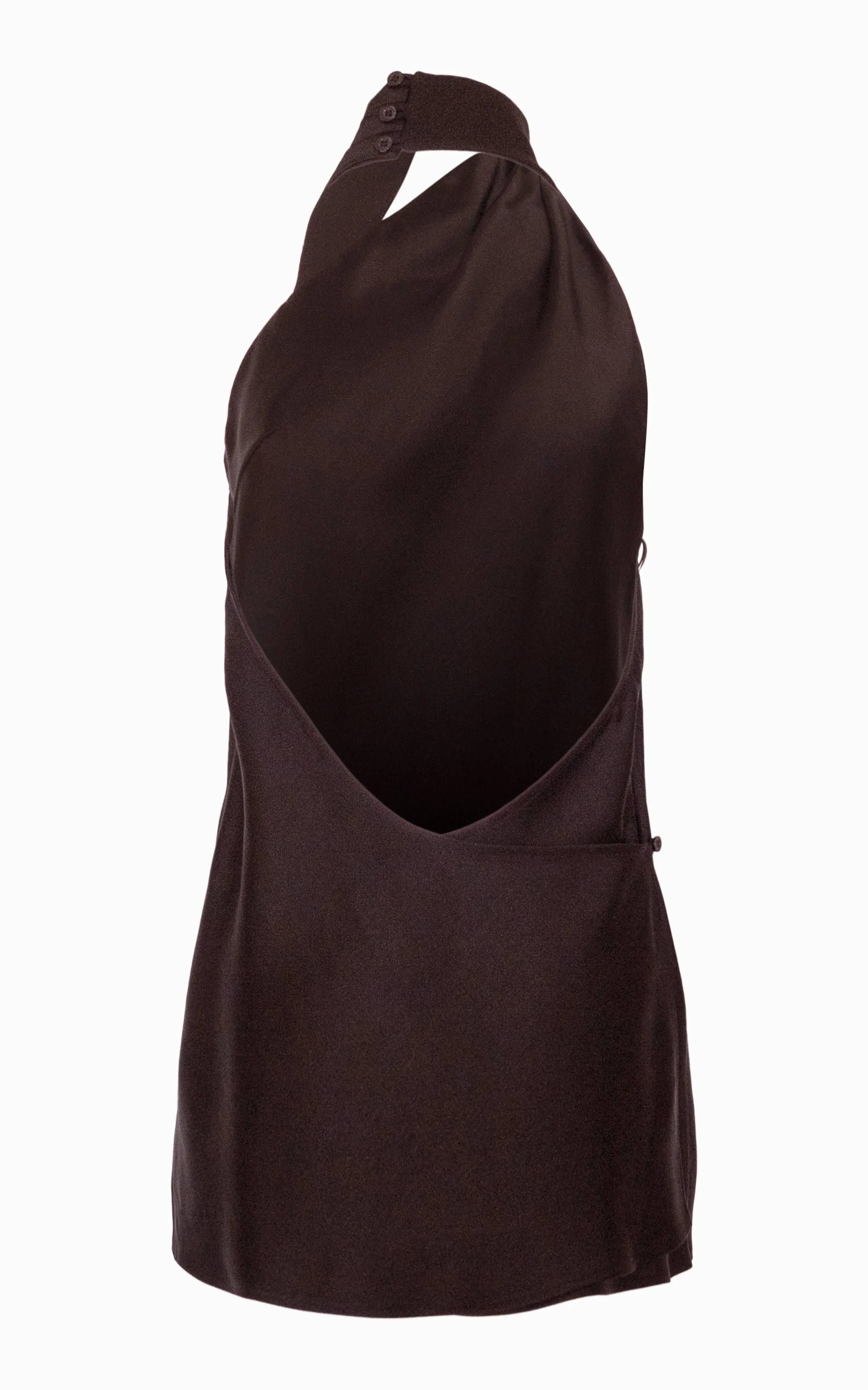 SAMPLE Bind Halter Top | Chocolate sold by STUDIO AMELIA product image thumbnail 4