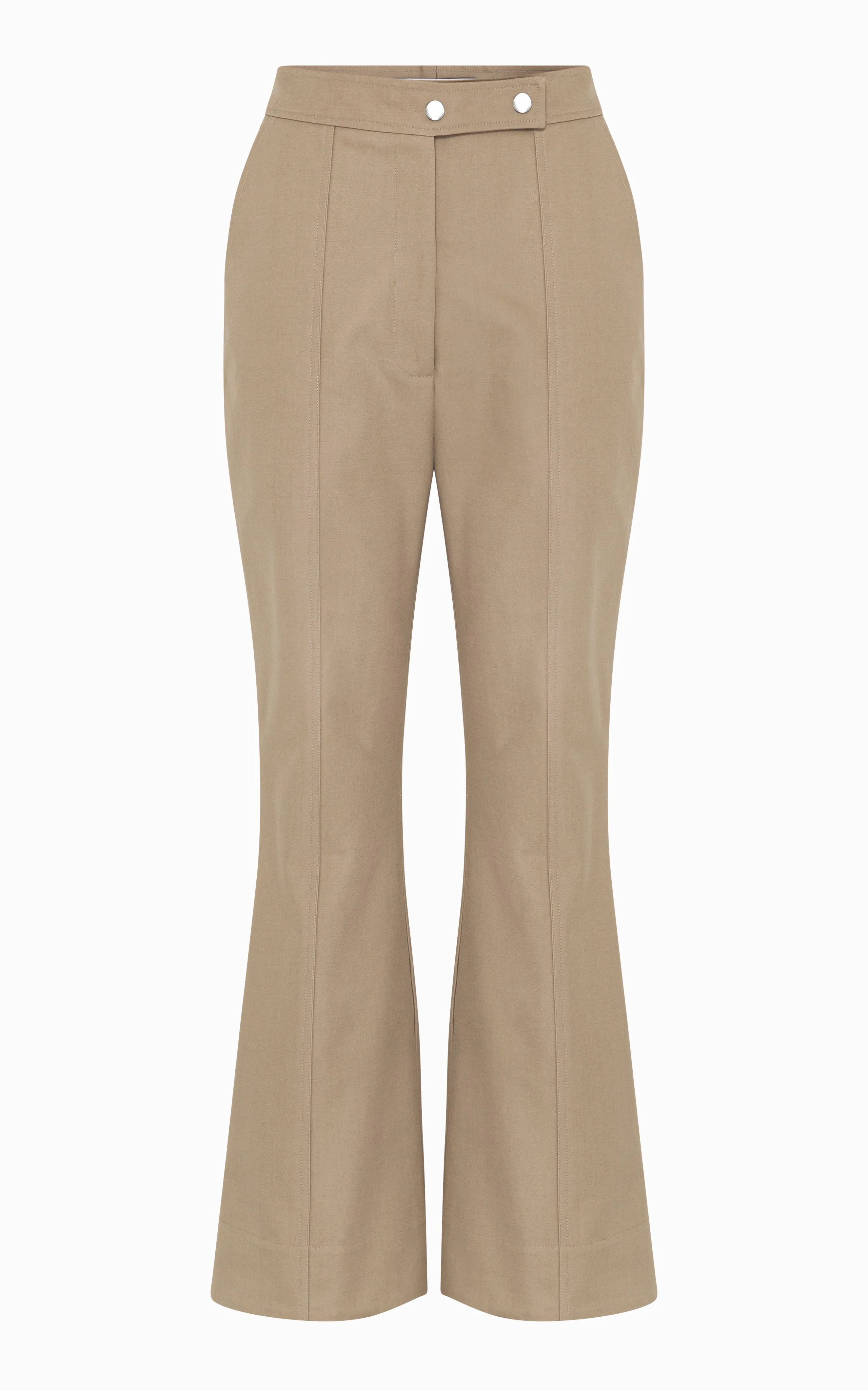 Lettini Crop Flare Pant | Stone sold by STUDIO AMELIA