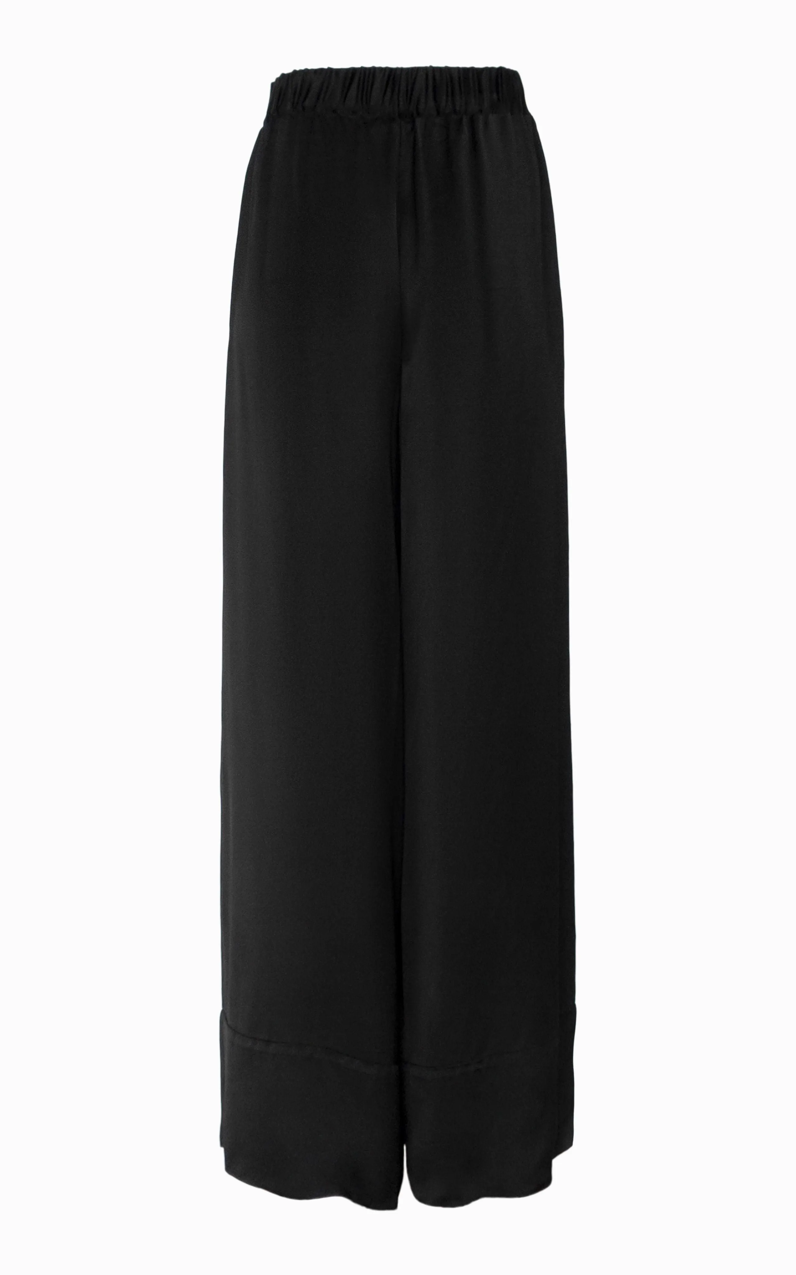 Fluid Palazzo Pant | Black Viscose sold by STUDIO AMELIA product image thumbnail 2