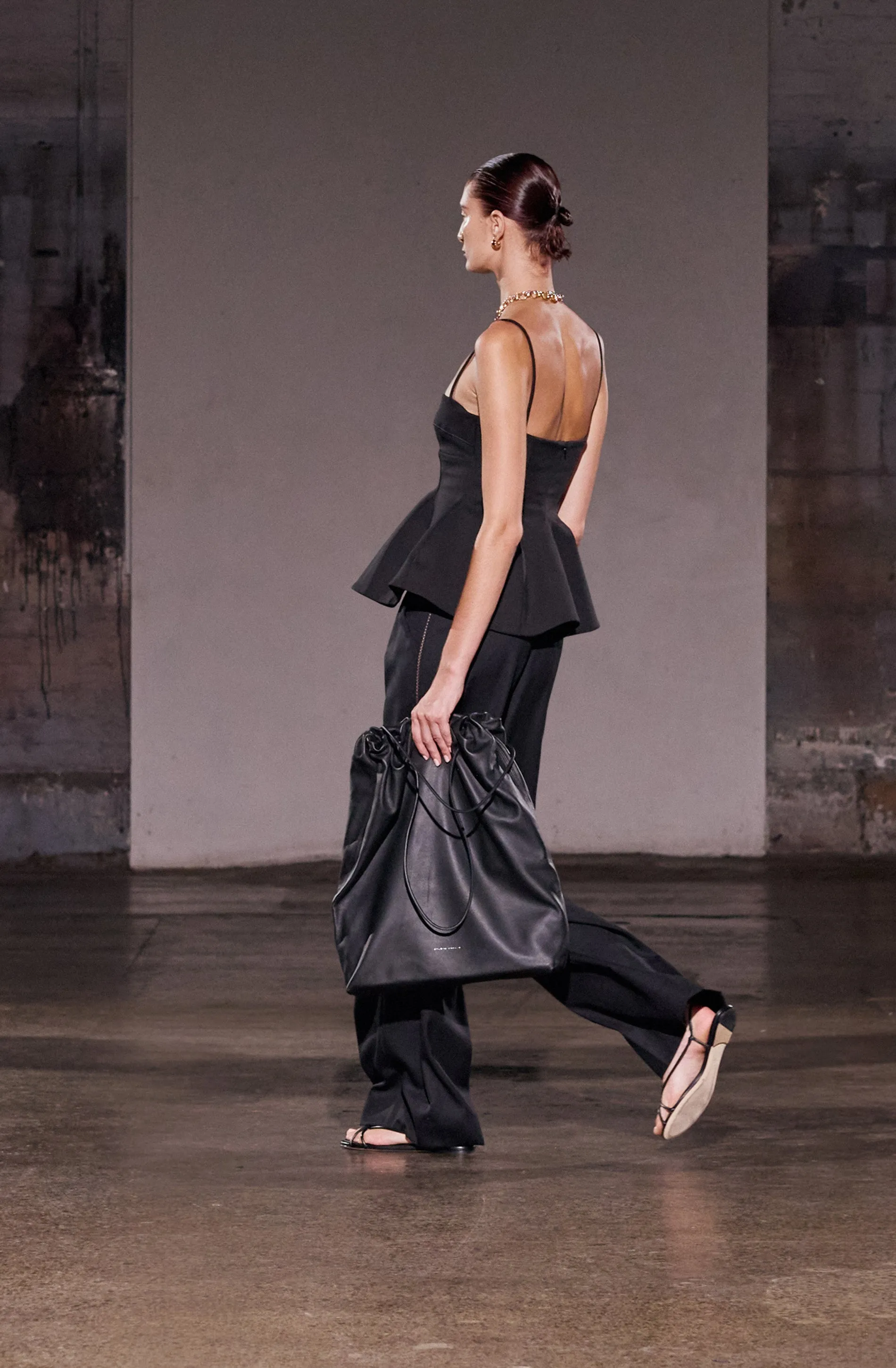 Diptych Spliced Wide Leg Pant | Black sold by STUDIO AMELIA product image thumbnail 4