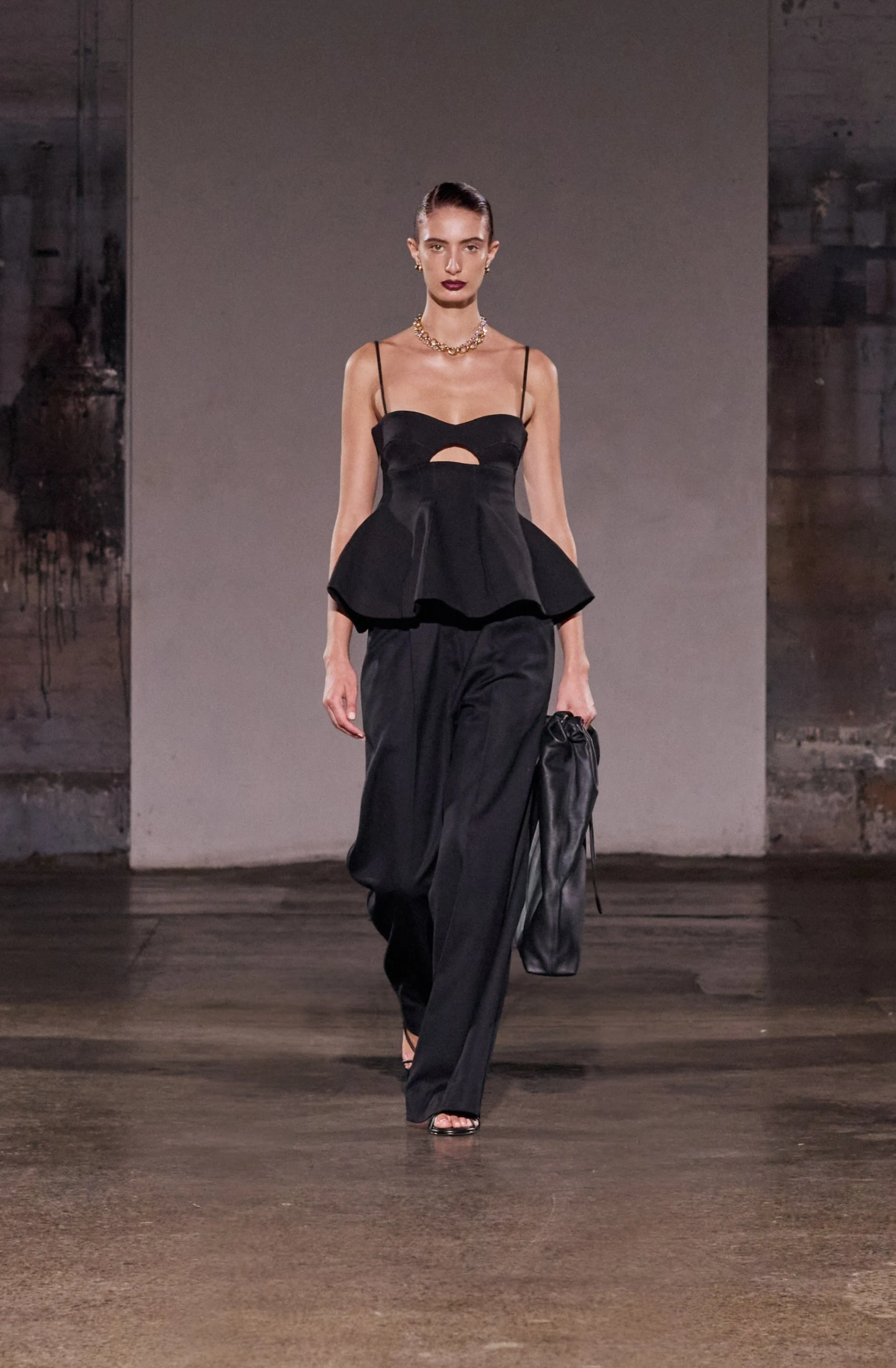 Diptych Spliced Wide Leg Pant | Black sold by STUDIO AMELIA product image thumbnail 3