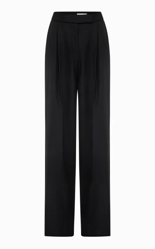 Diptych Spliced Wide Leg Pant | Black made by STUDIO AMELIA