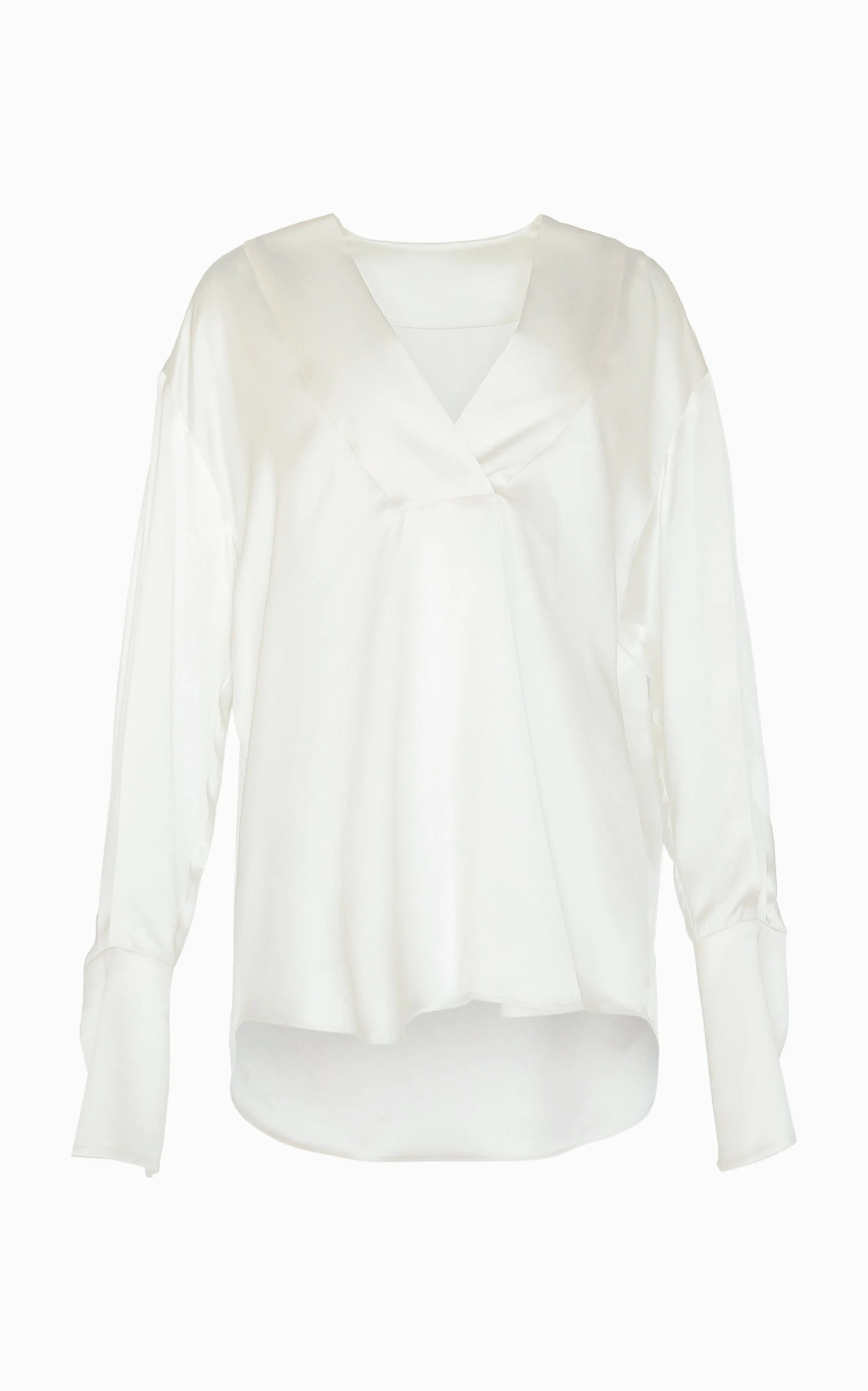 Flux Deep V Blouse | Ivory sold by STUDIO AMELIA