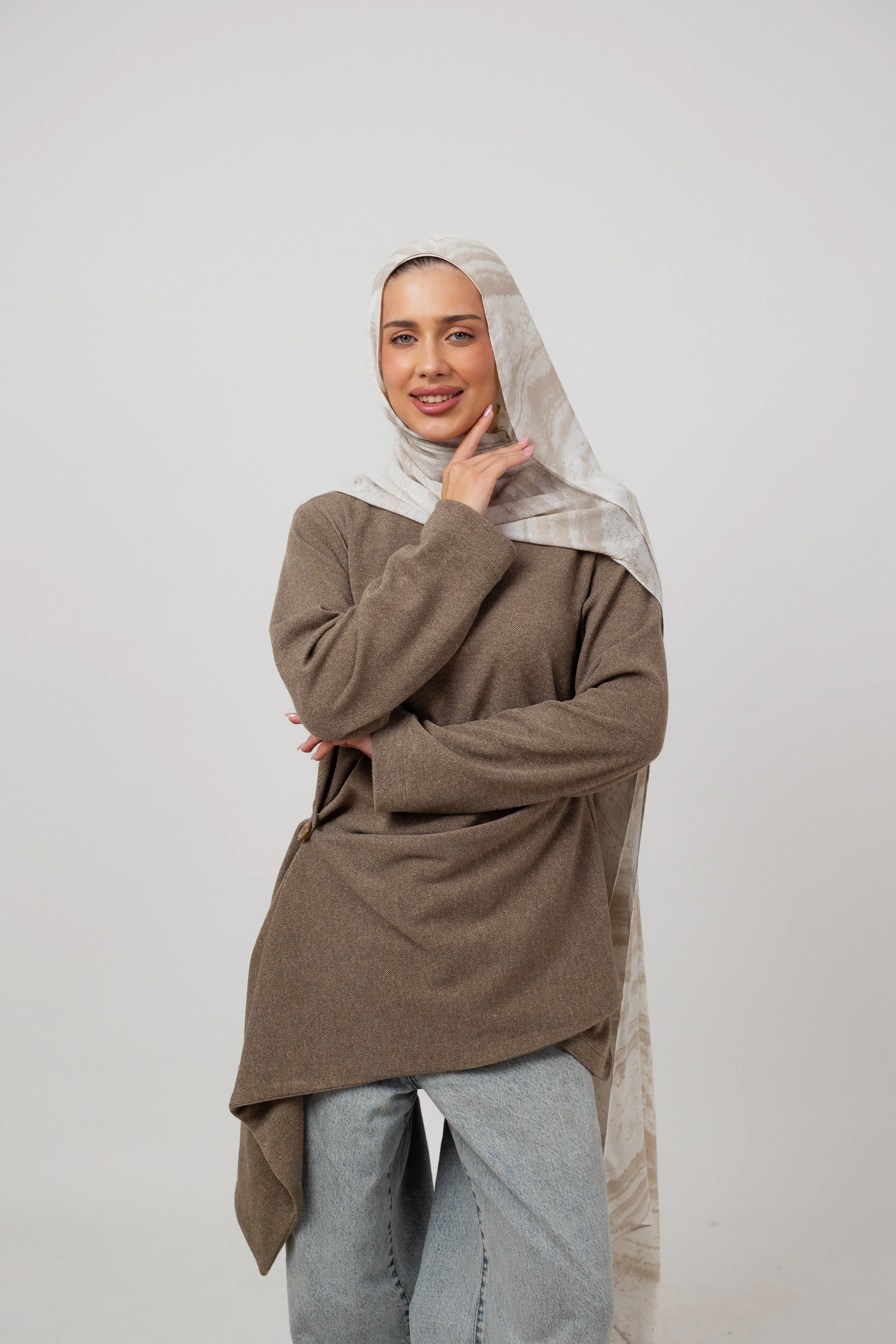 Layer up Top in Coffee sold by Jude product image thumbnail 5