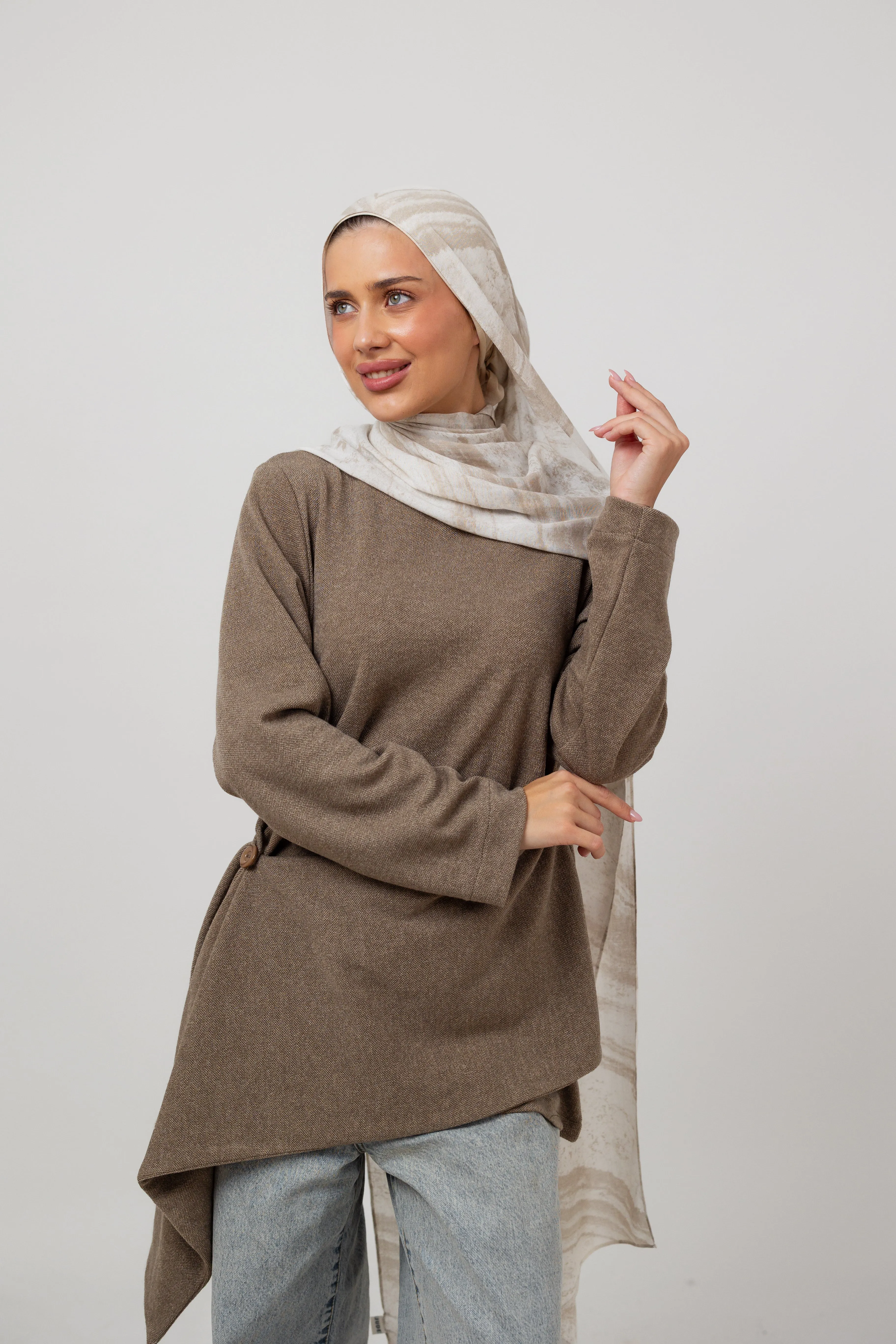 Layer up Top in Coffee sold by Jude product image thumbnail 3