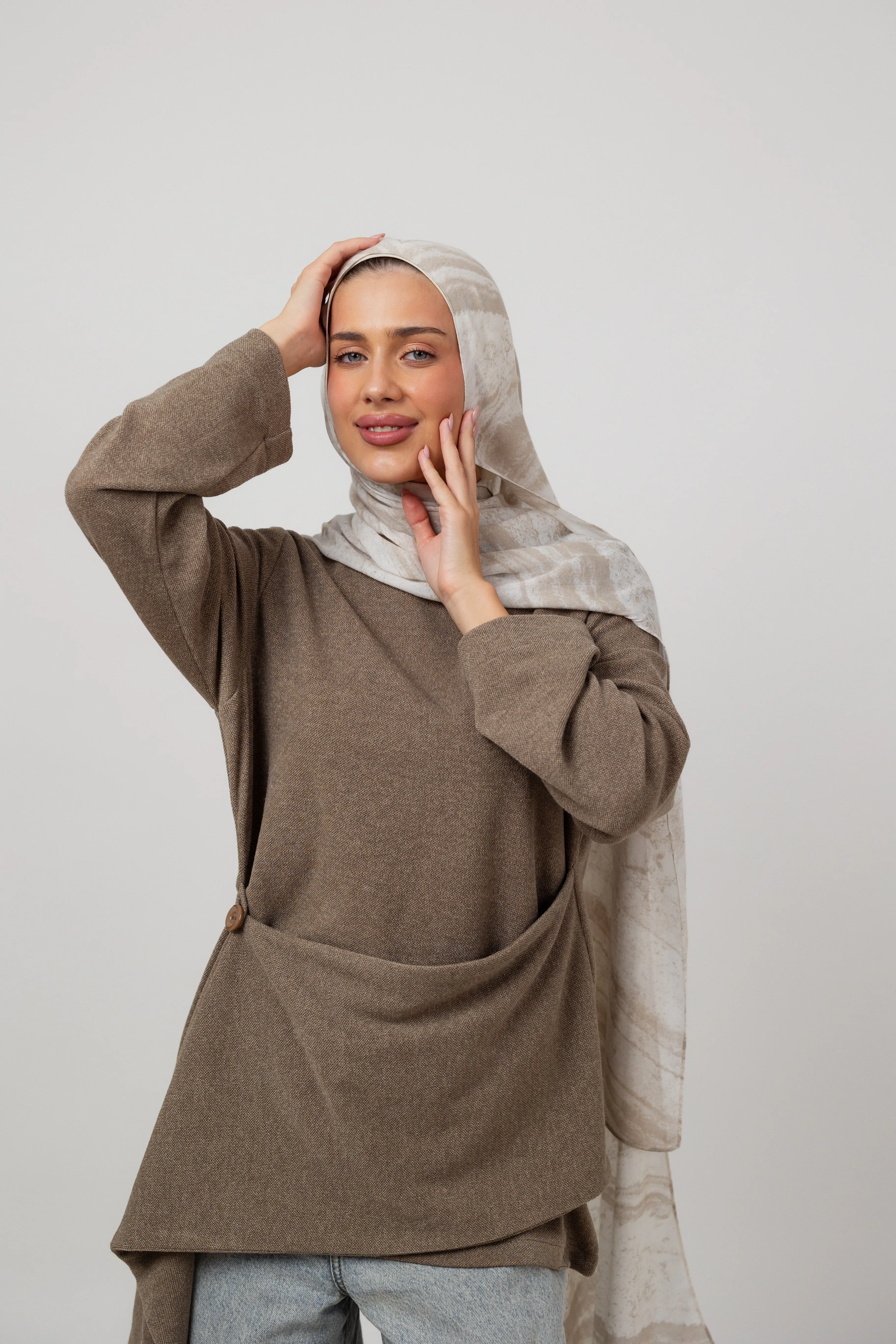 Layer up Top in Coffee sold by Jude product image thumbnail 2