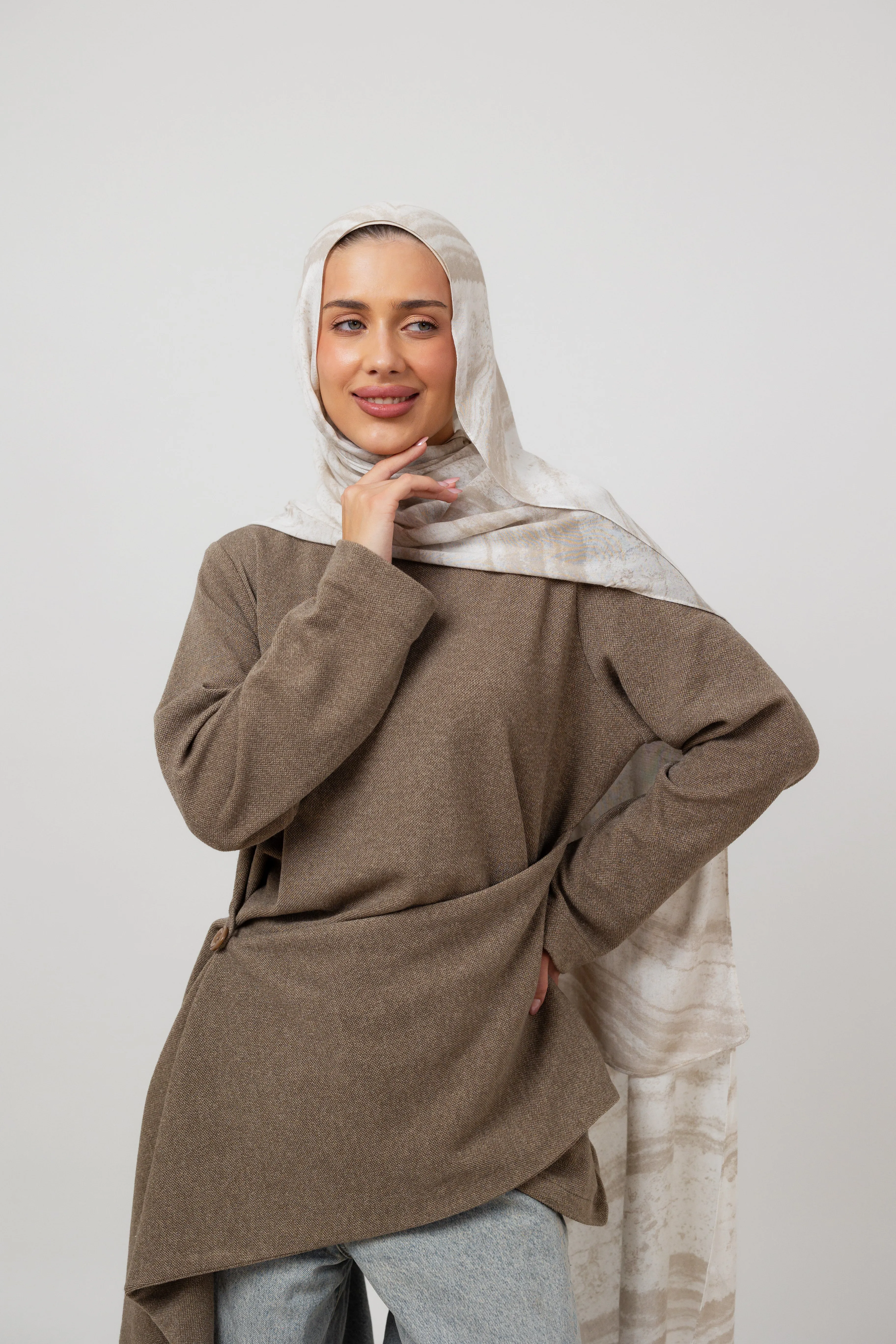 Layer up Top in Coffee sold by Jude product image thumbnail 4