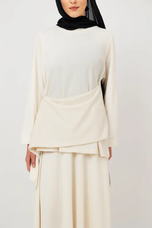Layer up Top in Off White made by Jude