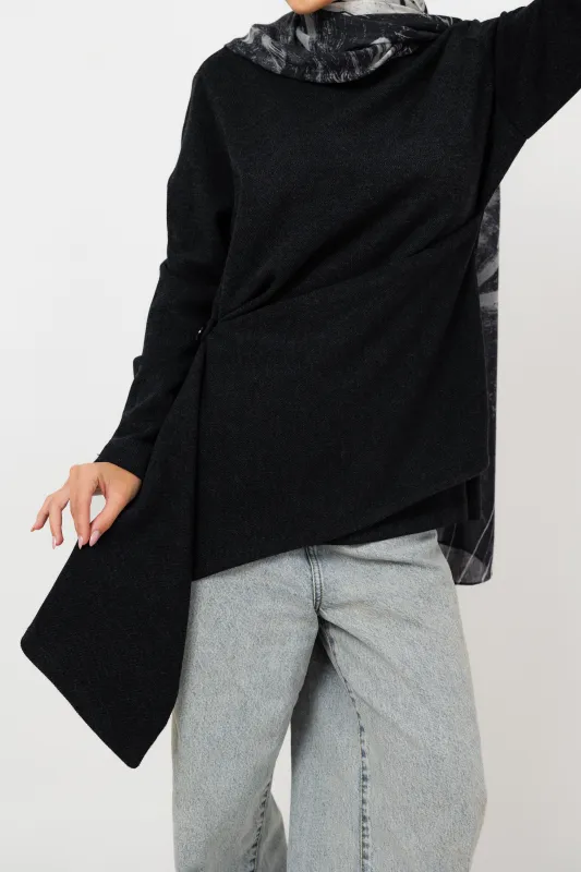 Layer up Top in Black made by Jude