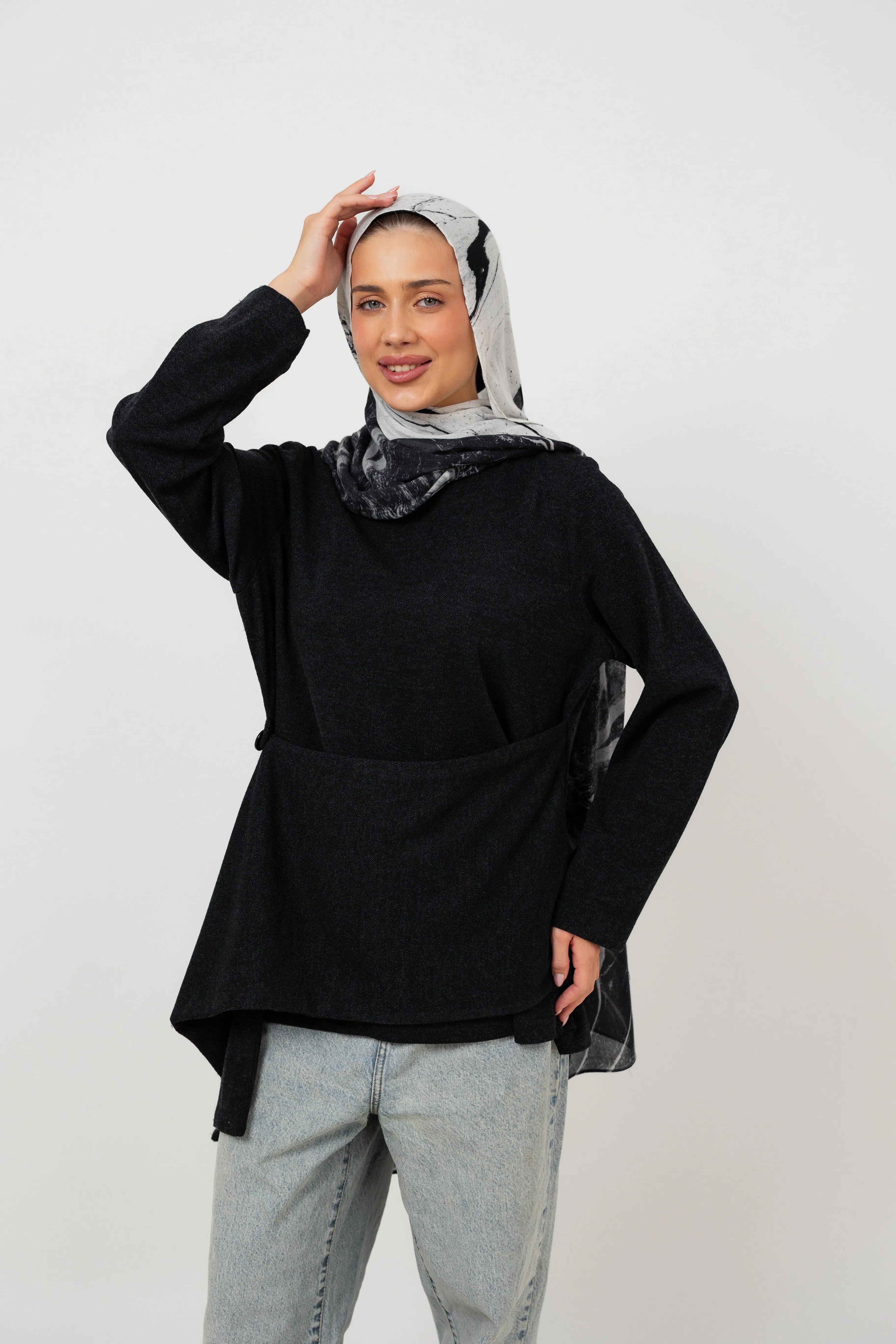 Layer up Top in Black sold by Jude product image thumbnail 3