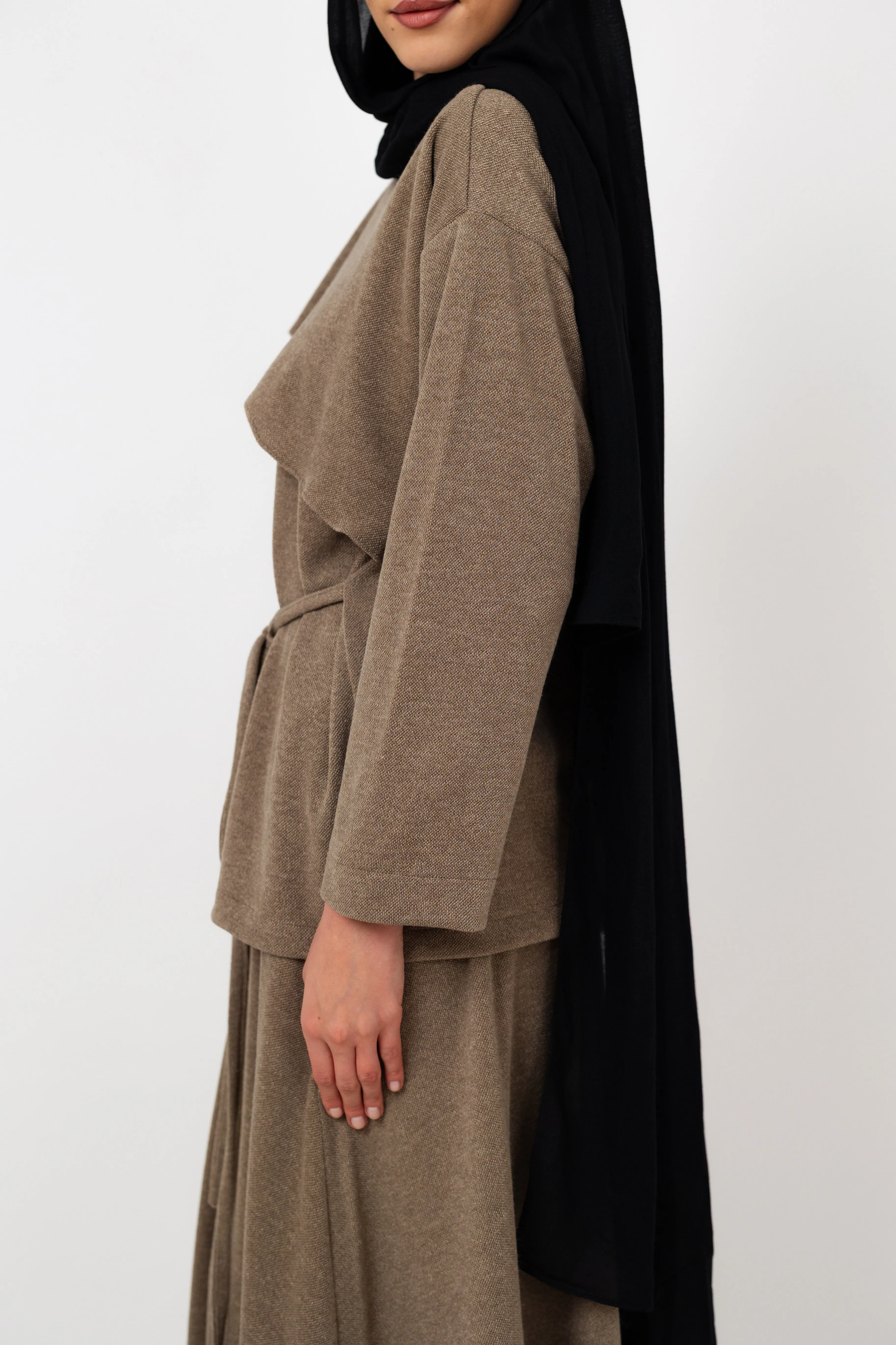 Dove Scarf top in Coffee sold by Jude product image thumbnail 4