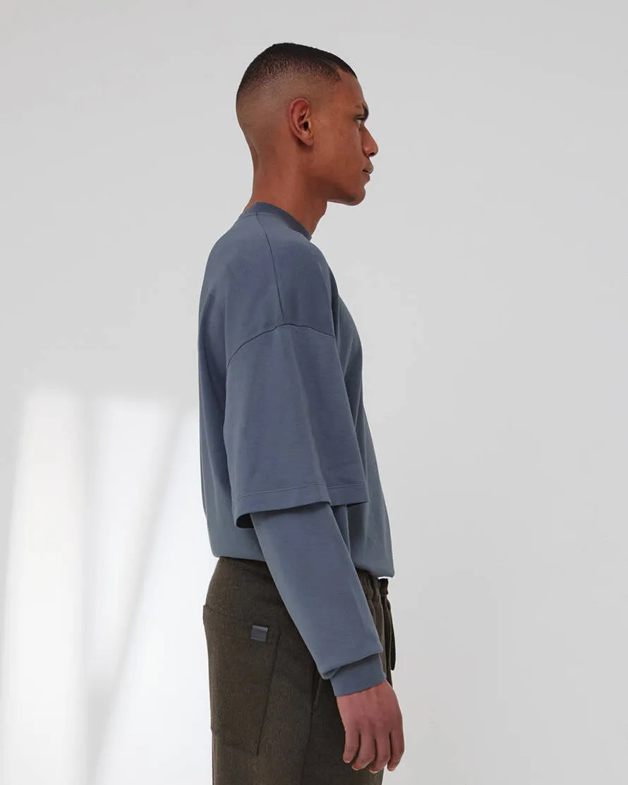 TROY - DOUBLE SLEEVE TEE sold by DARKPARK product image thumbnail 2