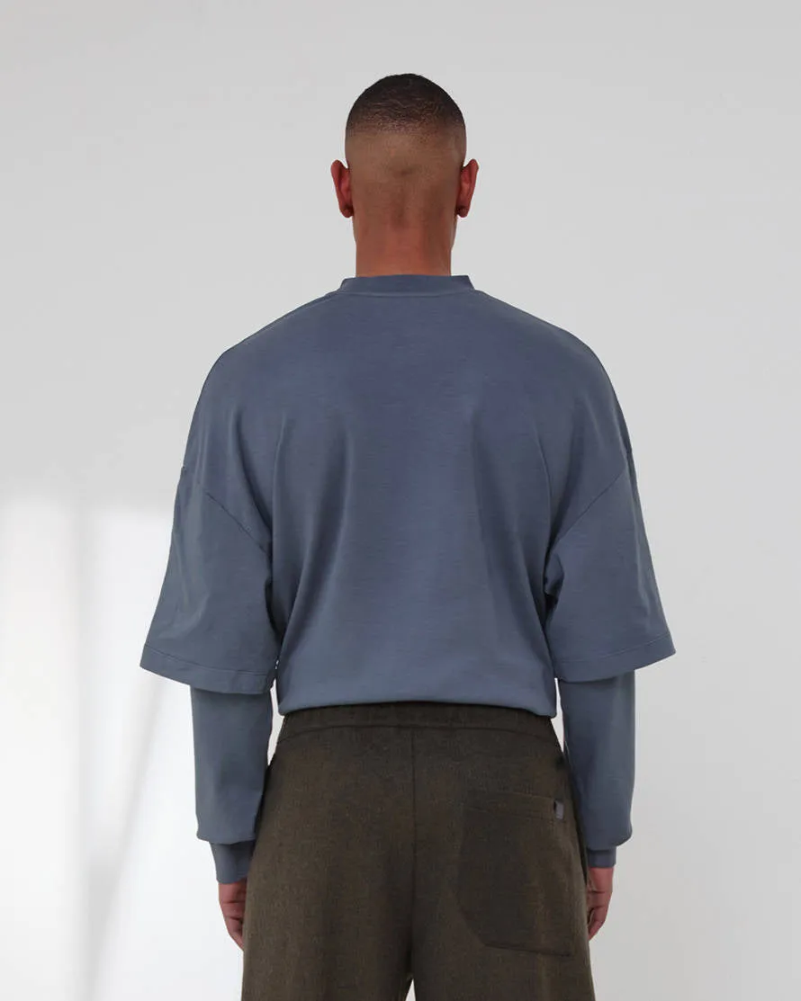 TROY - DOUBLE SLEEVE TEE sold by DARKPARK product image thumbnail 3