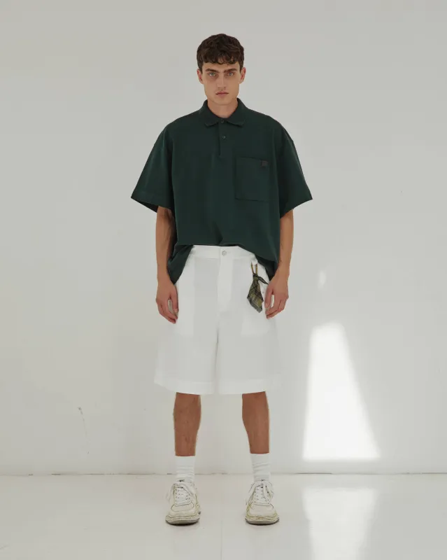 DENIS -WIDE-LEG SHORTS made by DARKPARK
