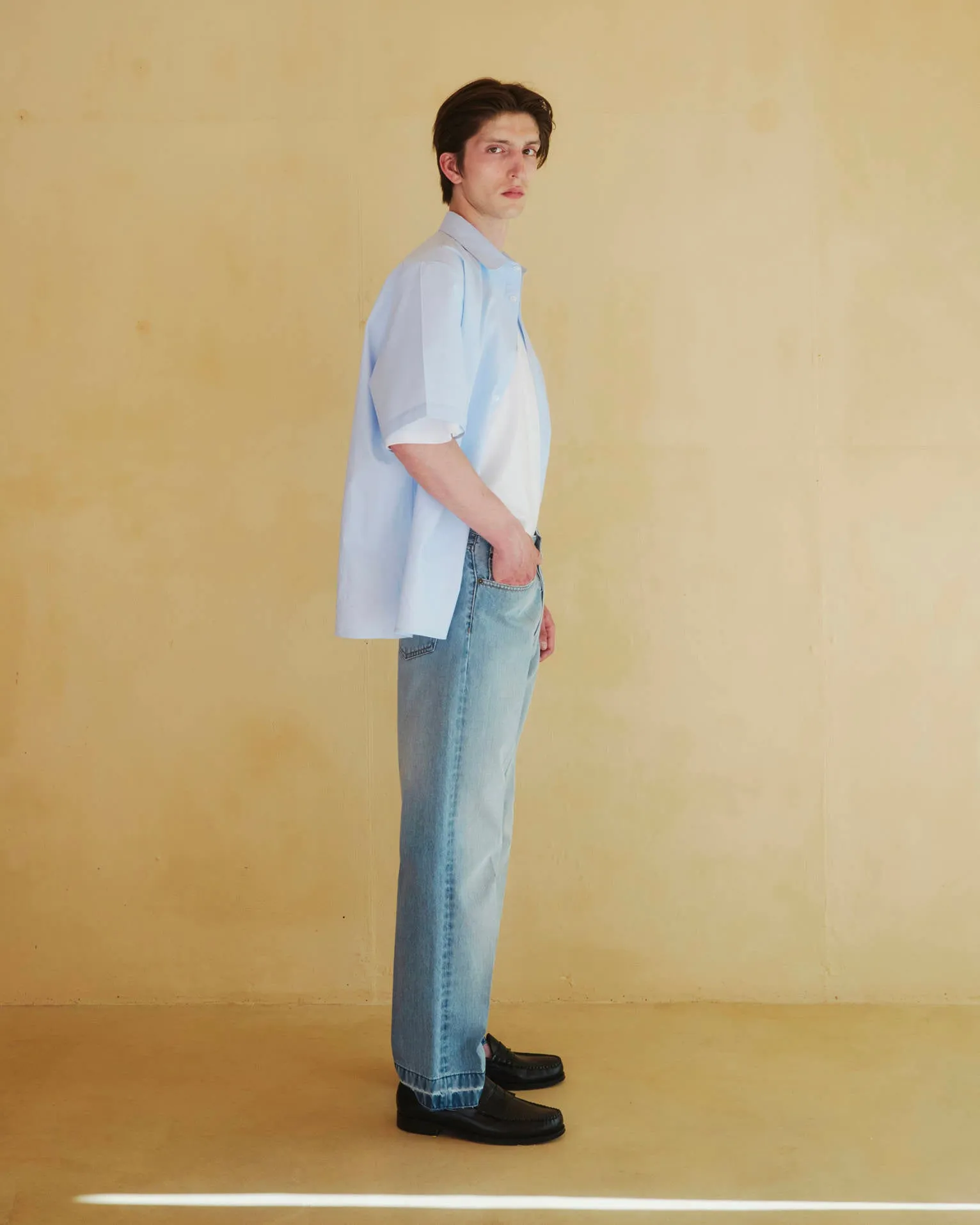 EDI - NYLON INFUSED CREASED STRAIGHT-LEG DENIM sold by DARKPARK product image thumbnail 2