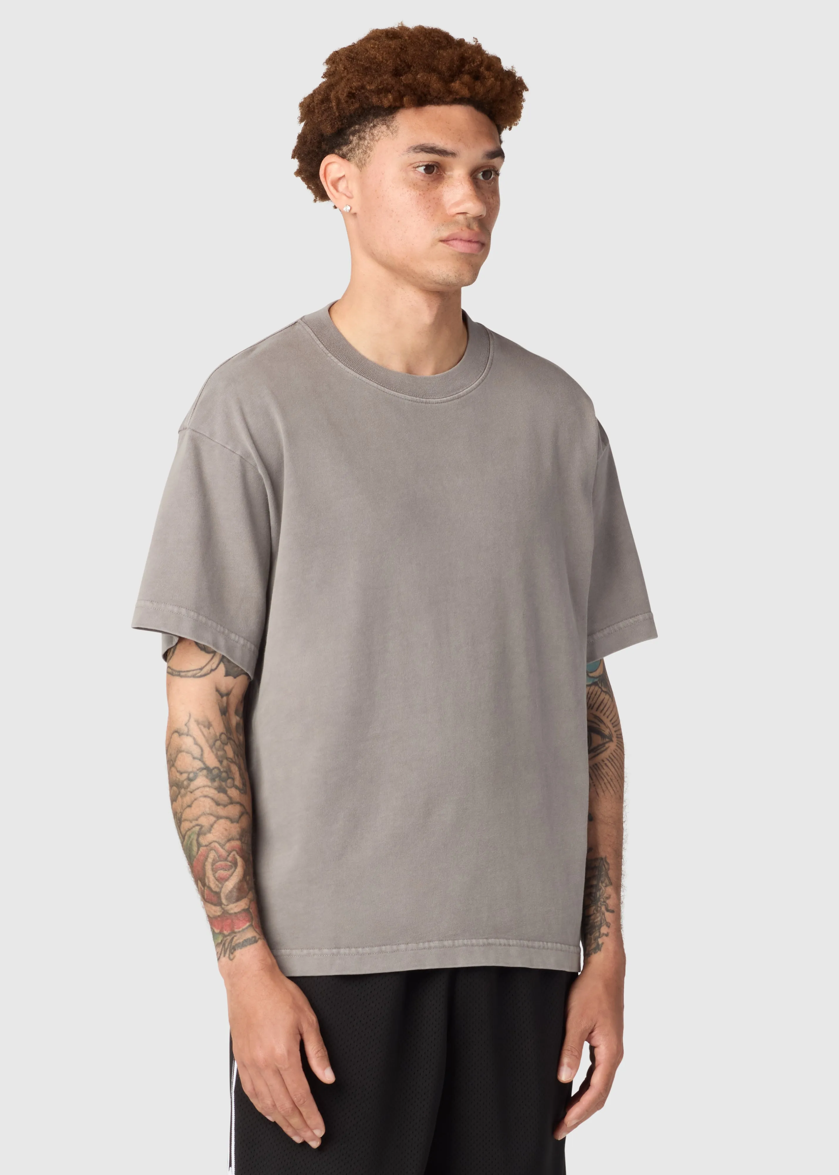 HEAVYWEIGHT CROPPED TEE / WASHED WOLF sold by UNI/FORM product image thumbnail 5