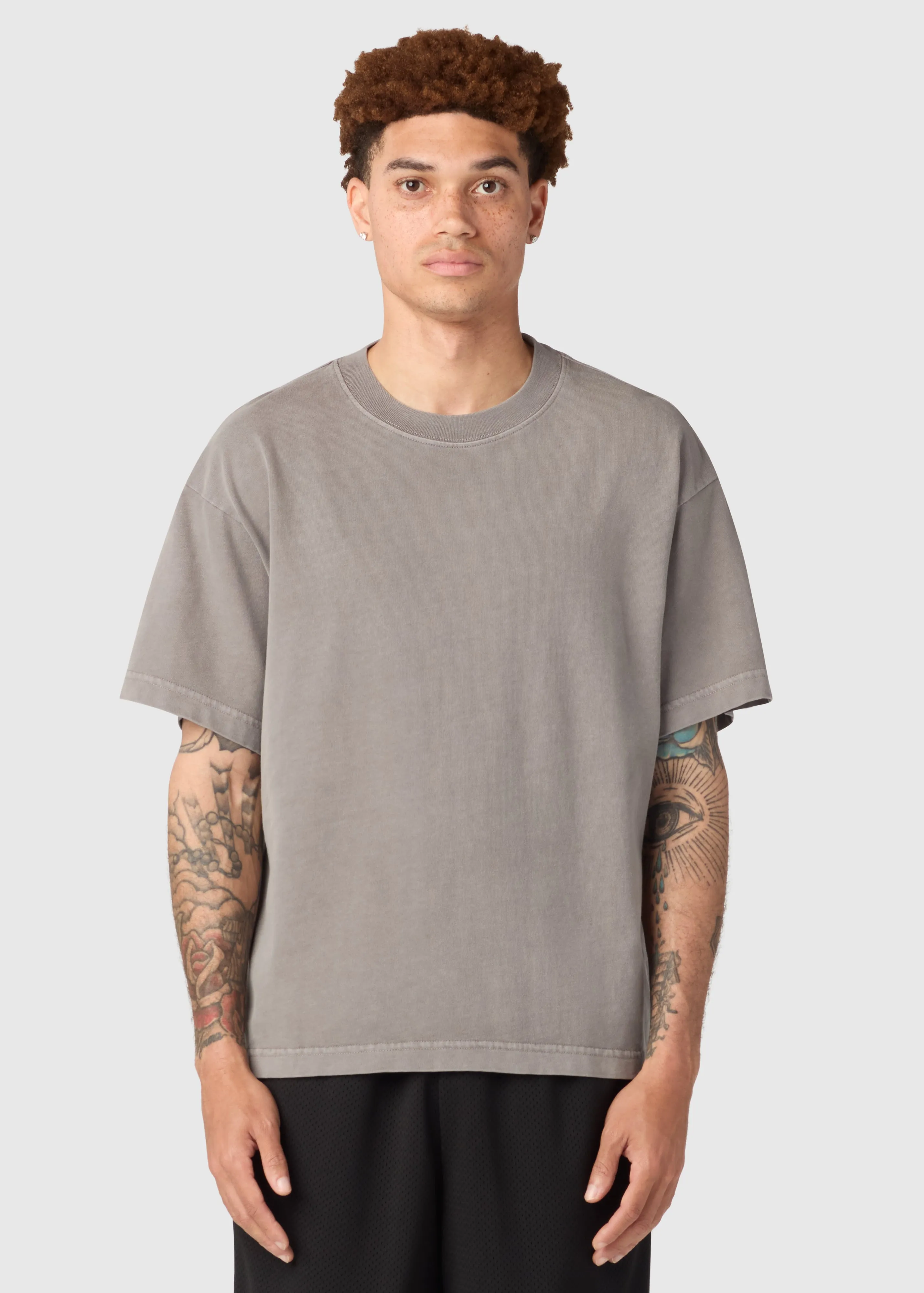 HEAVYWEIGHT CROPPED TEE / WASHED WOLF sold by UNI/FORM product image thumbnail 3
