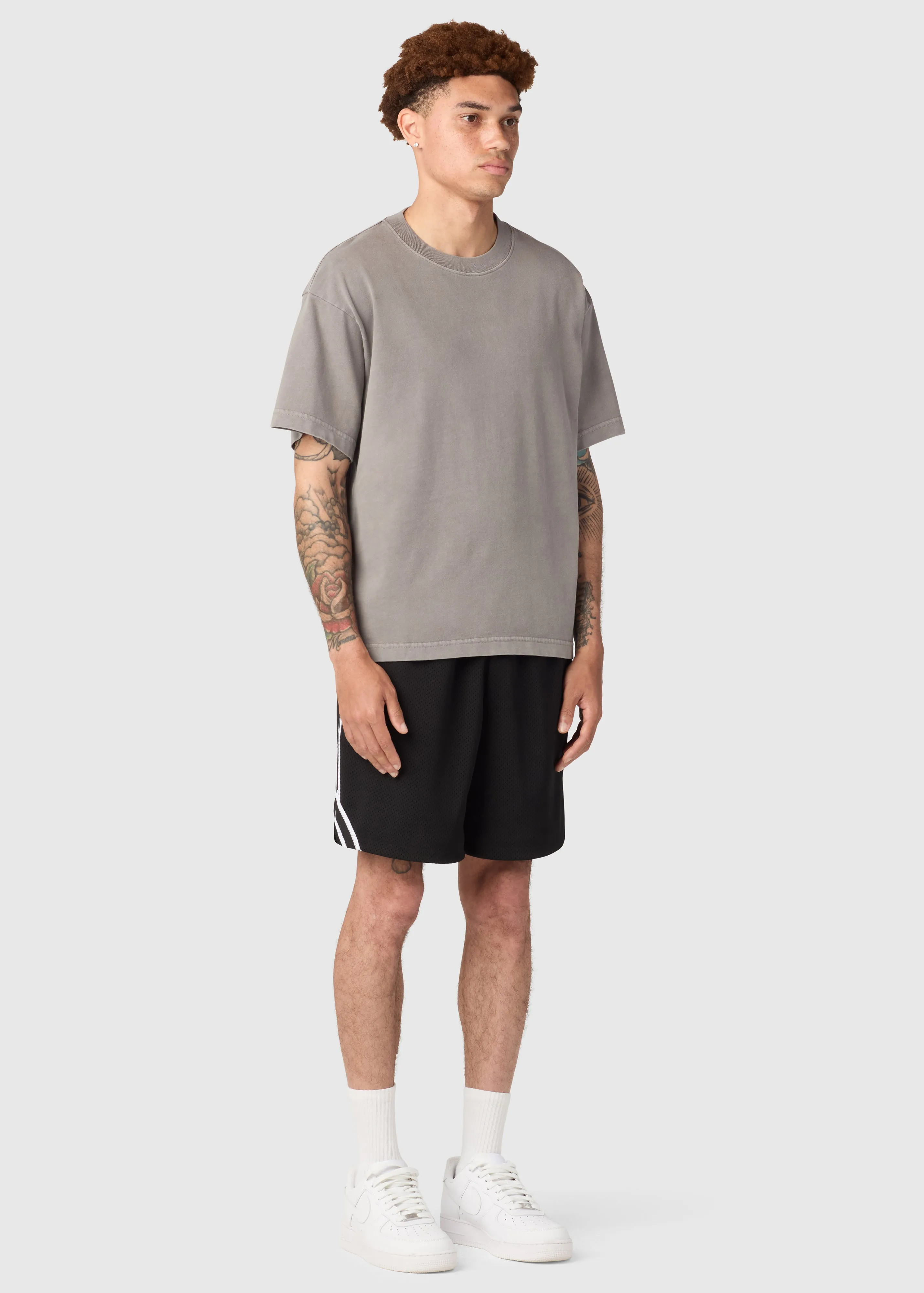 HEAVYWEIGHT CROPPED TEE / WASHED WOLF sold by UNI/FORM product image thumbnail 4