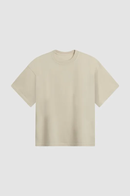 CROPPED TEE / BONE made by UNI/FORM