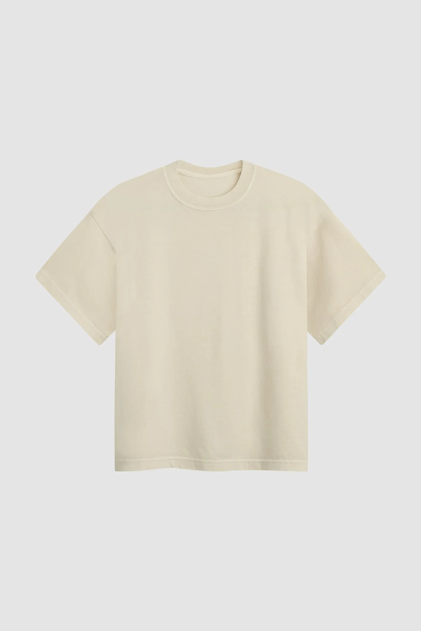CROPPED TEE / WASHED PARCHMENT sold by UNI/FORM