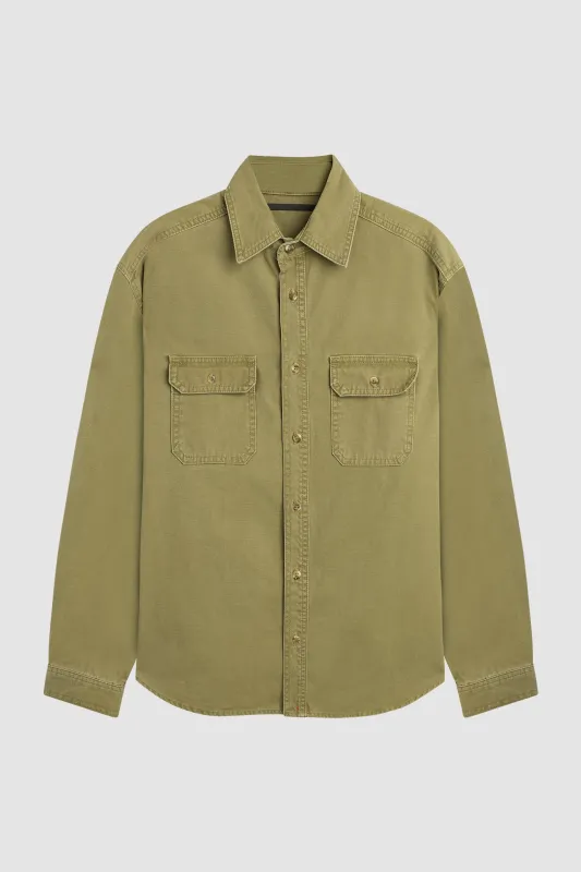 FOUNDRY WORK SHIRT / VINTAGE OLIVE made by UNI/FORM