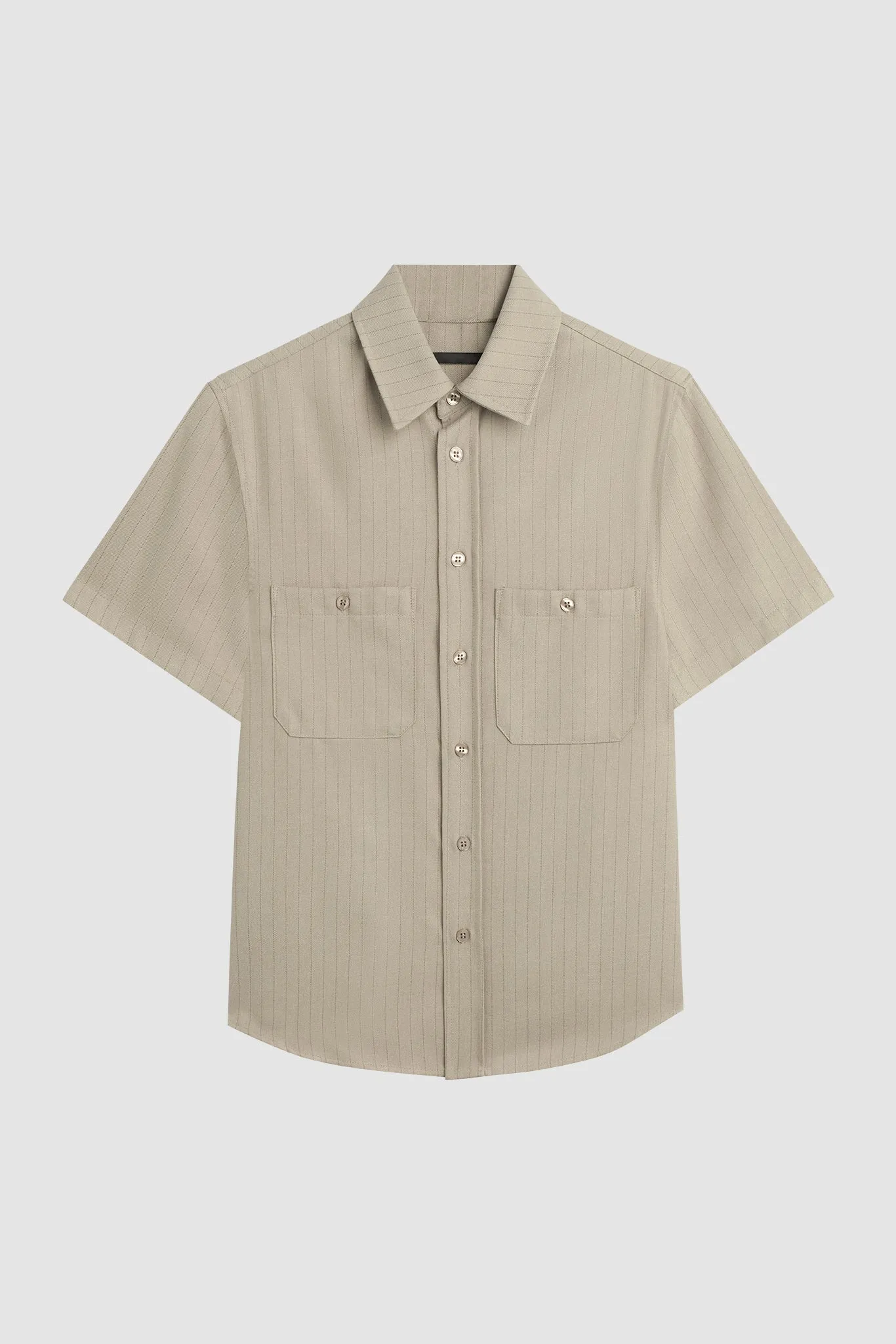 BONNEVILLE MECHANIC SHIRT / LIGHT SMOKE sold by UNI/FORM