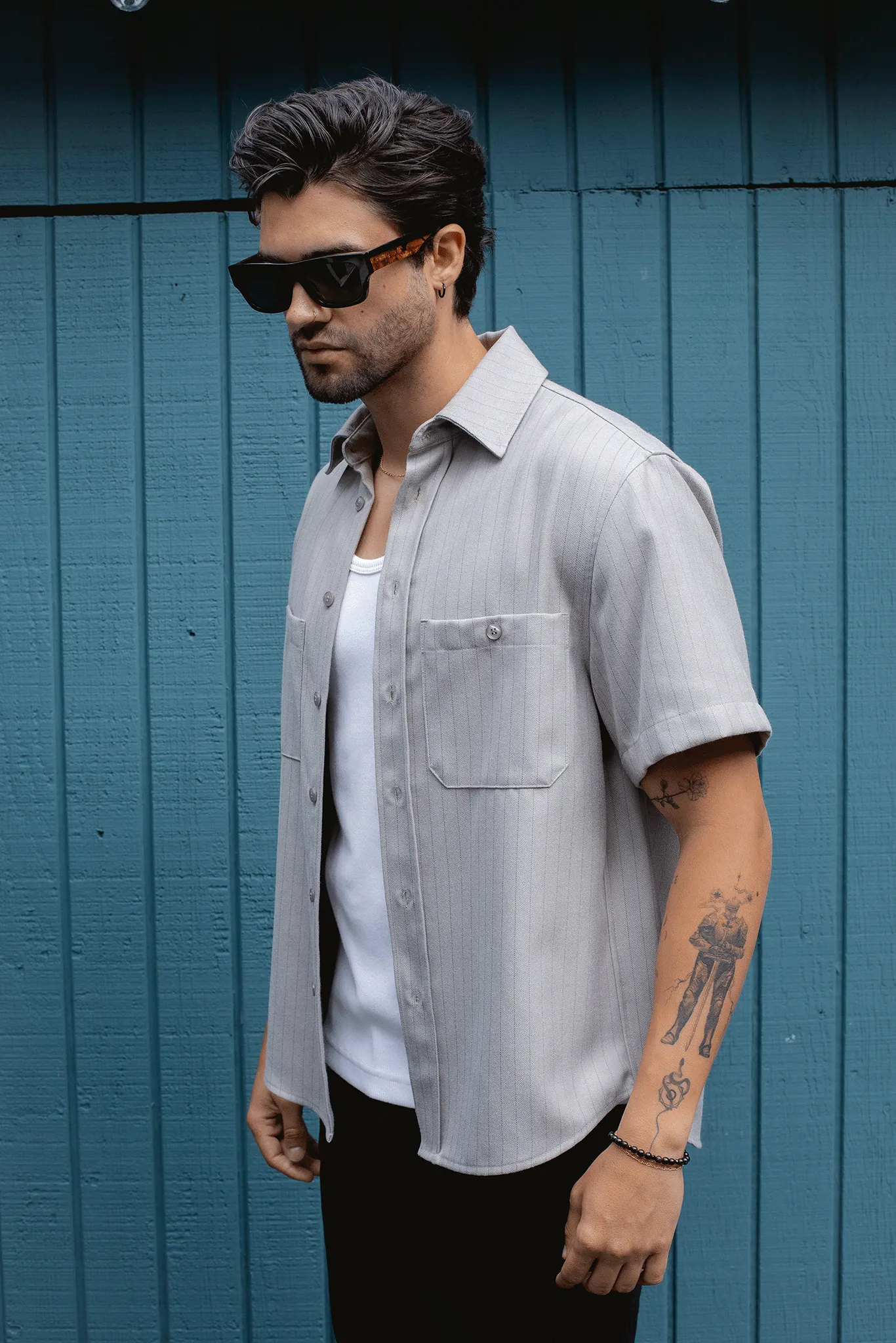 BONNEVILLE MECHANIC SHIRT / LIGHT SMOKE sold by UNI/FORM product image thumbnail 2