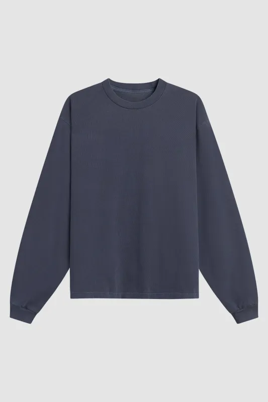 HEAVYWEIGHT CROPPED LONG SLEEVE / WASHED ABYSS made by UNI/FORM