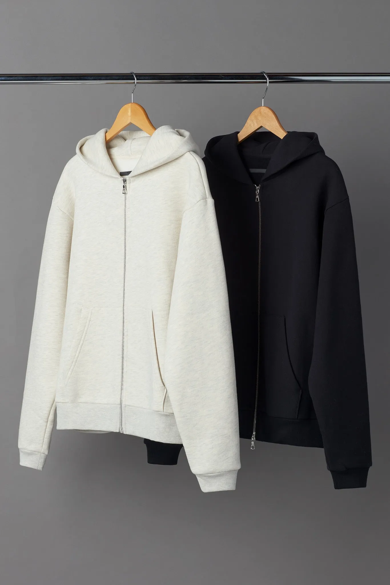 SOUVENIR FULL ZIP HOODIE / OATMEAL sold by UNI/FORM product image thumbnail 2