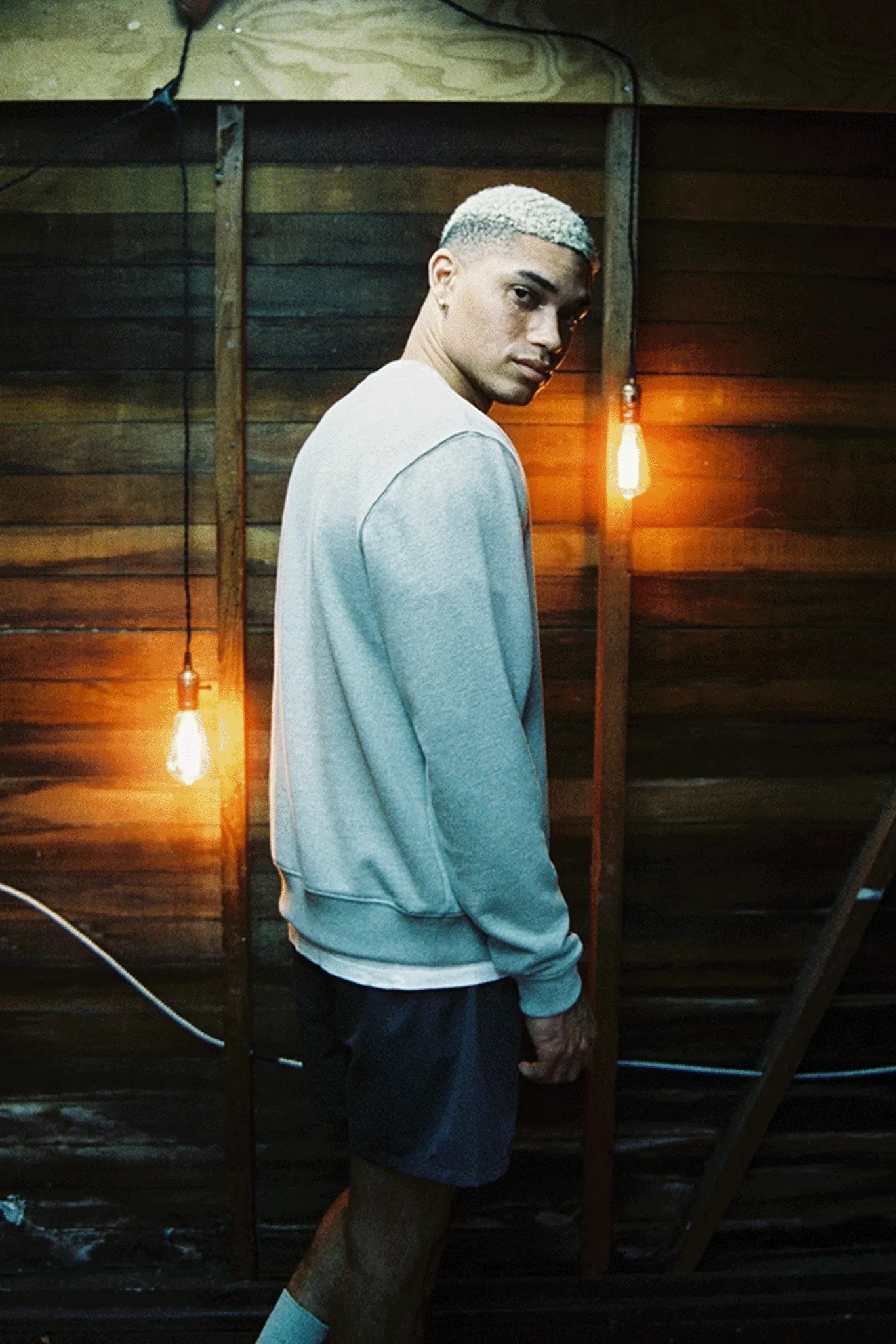 CLASSIC CREWNECK SWEATSHIRT / LIGHT HEATHER sold by UNI/FORM product image thumbnail 2