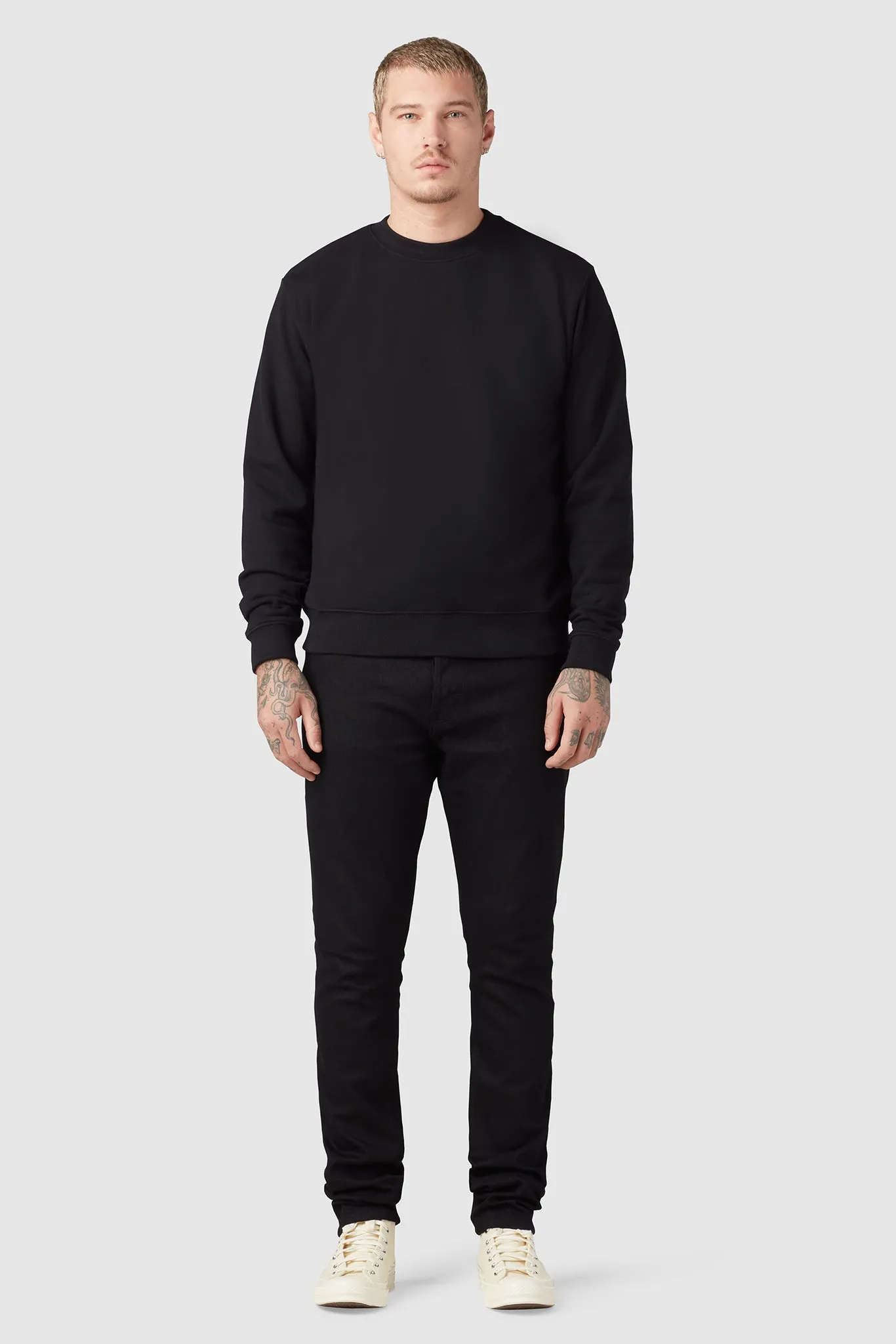 CLASSIC CREWNECK SWEATSHIRT / BLACK sold by UNI/FORM product image thumbnail 5